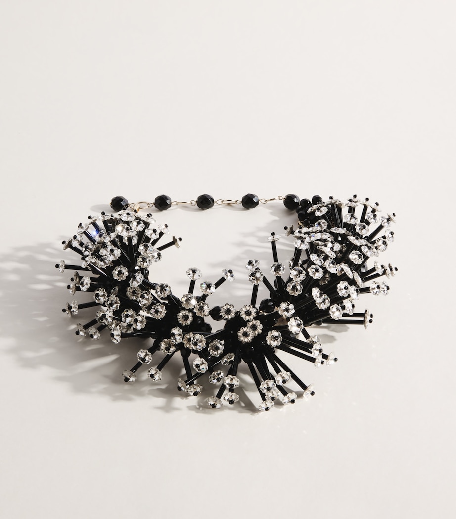 Coppola e Toppo Crystal Margherite Necklace Black/white Image 1