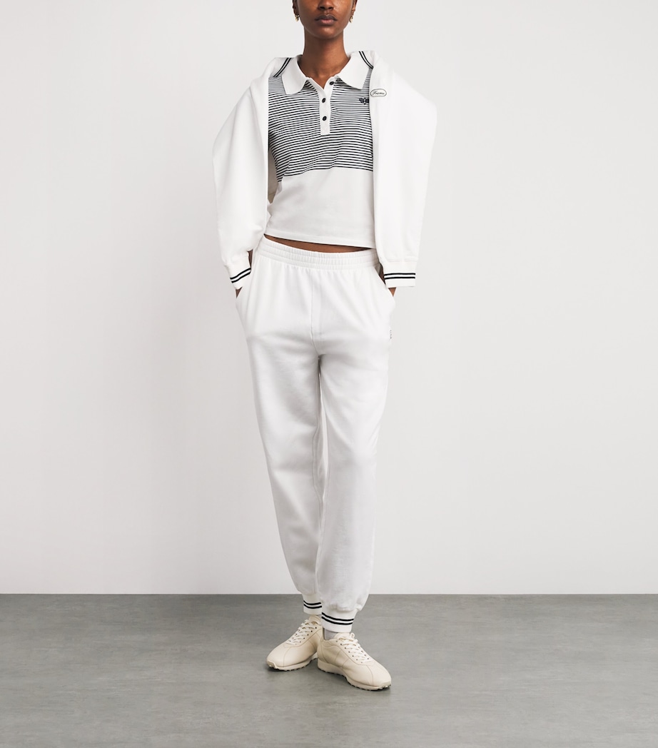 Cotton Tennis Polo Shirt WHITE MULTI Image 2