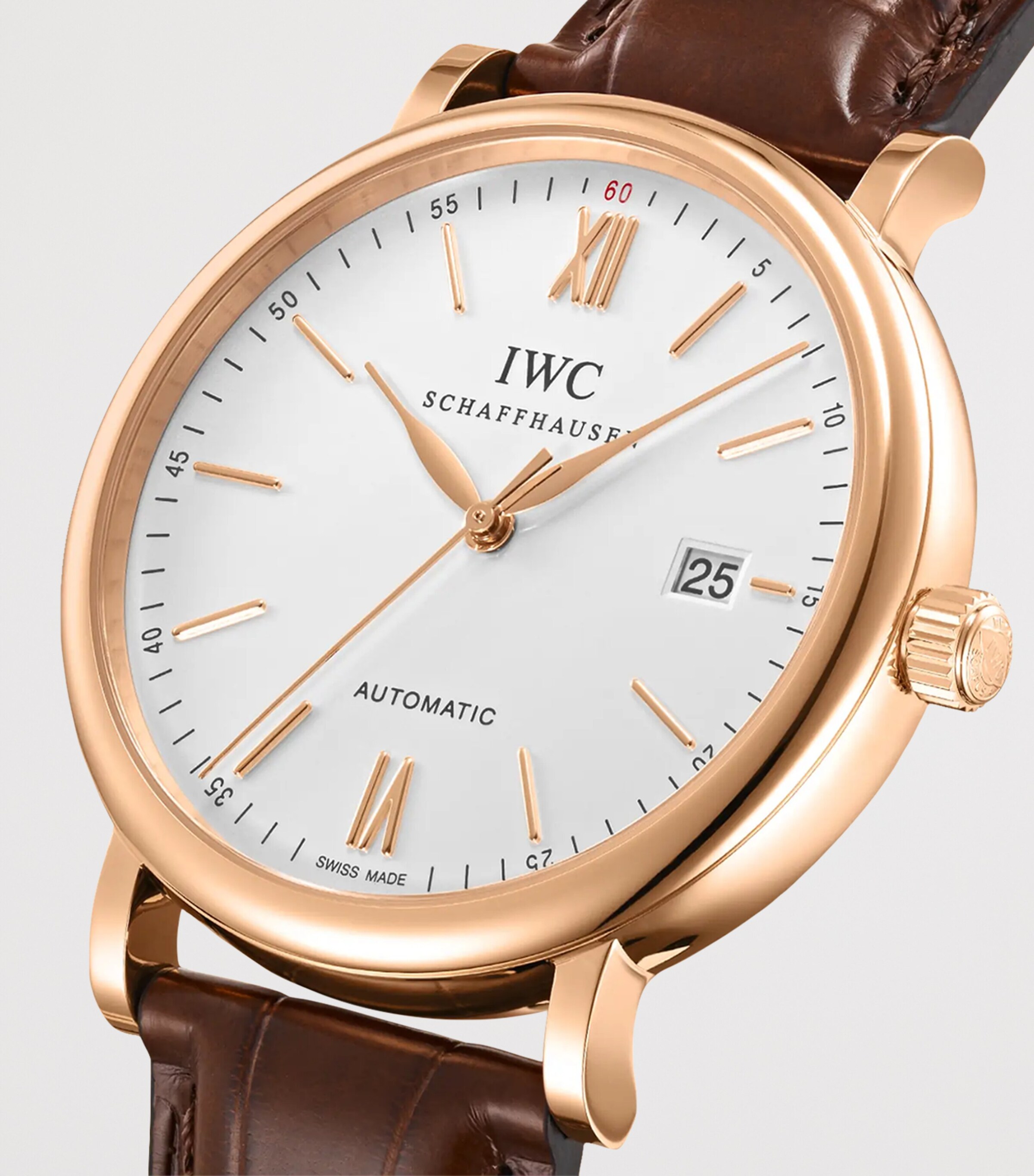 Rose Gold Portofino Automatic Watch 40mm WHITE Image 4