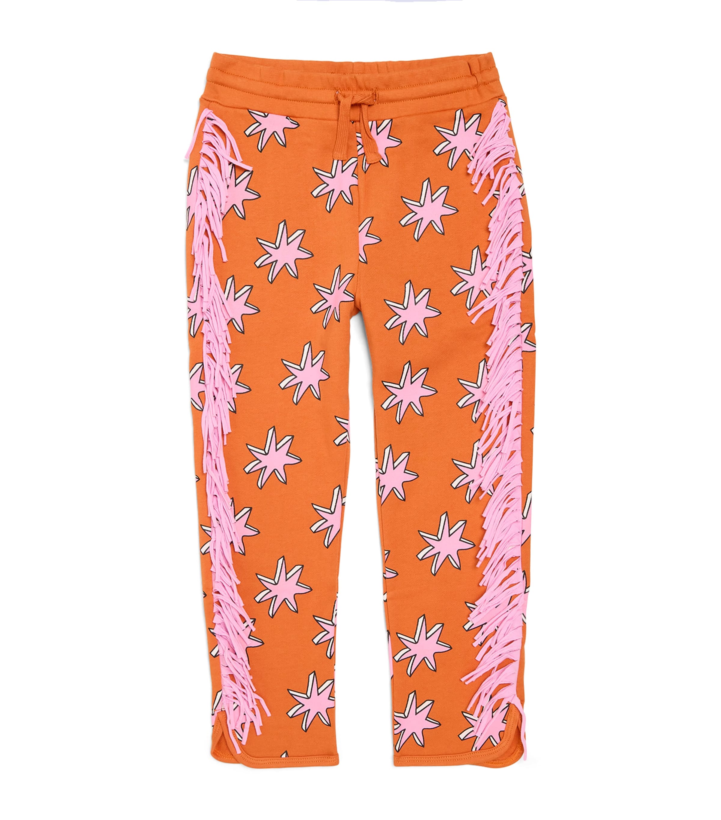 Shop Stella Mccartney Cotton Scribble Star Sweatpants