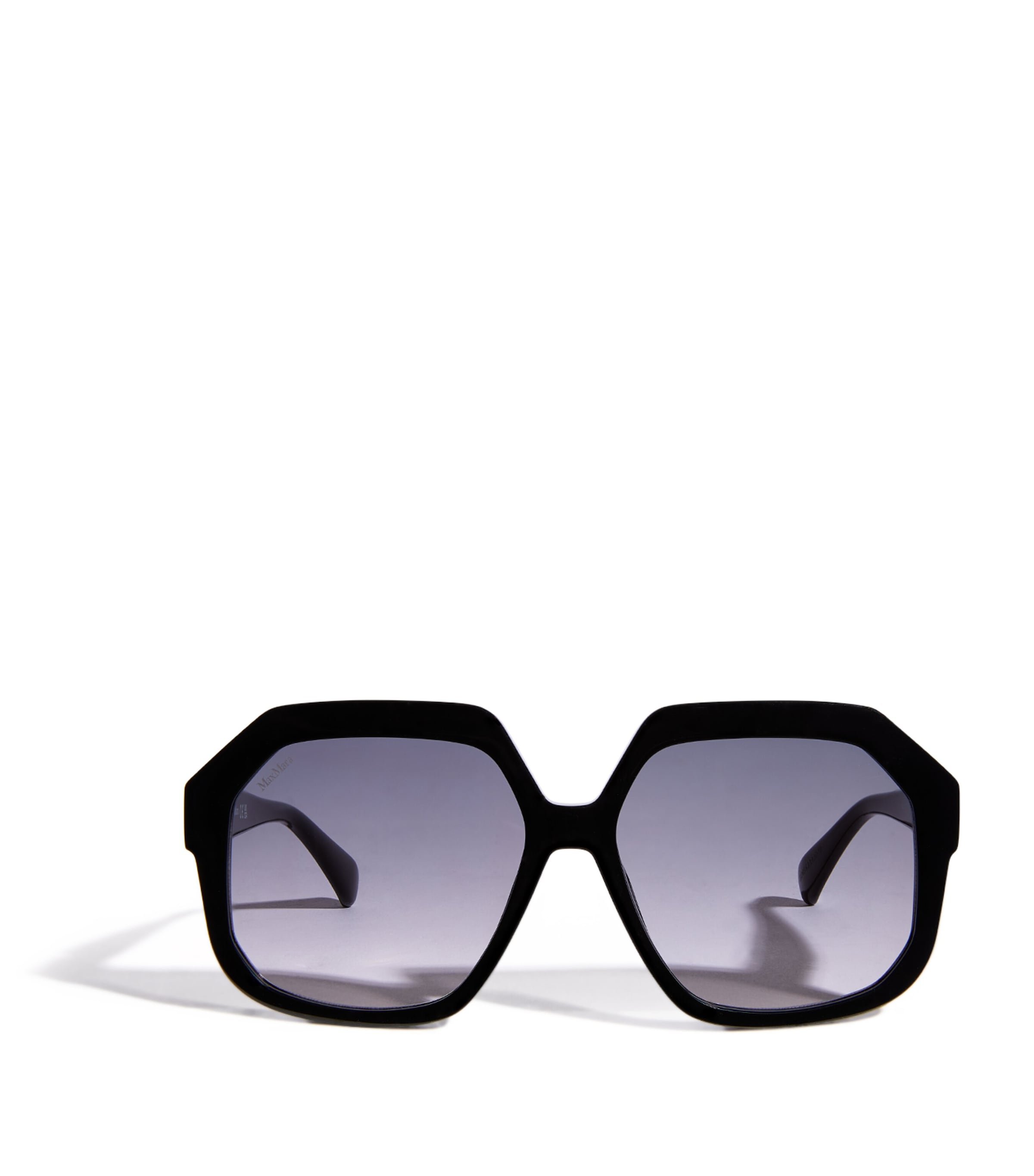 Max Mara Oversized Hexagon Sunglasses In Black