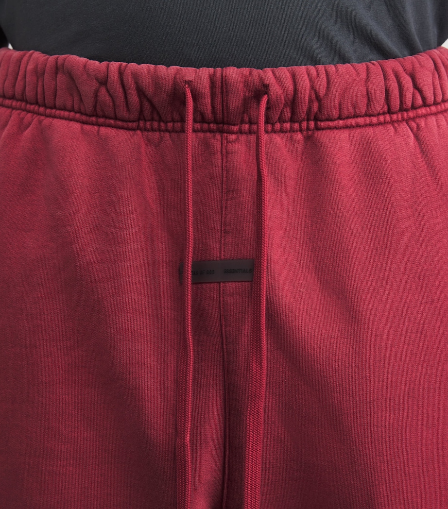 Cuffed Logo Sweatpants CRIMSON Image 6