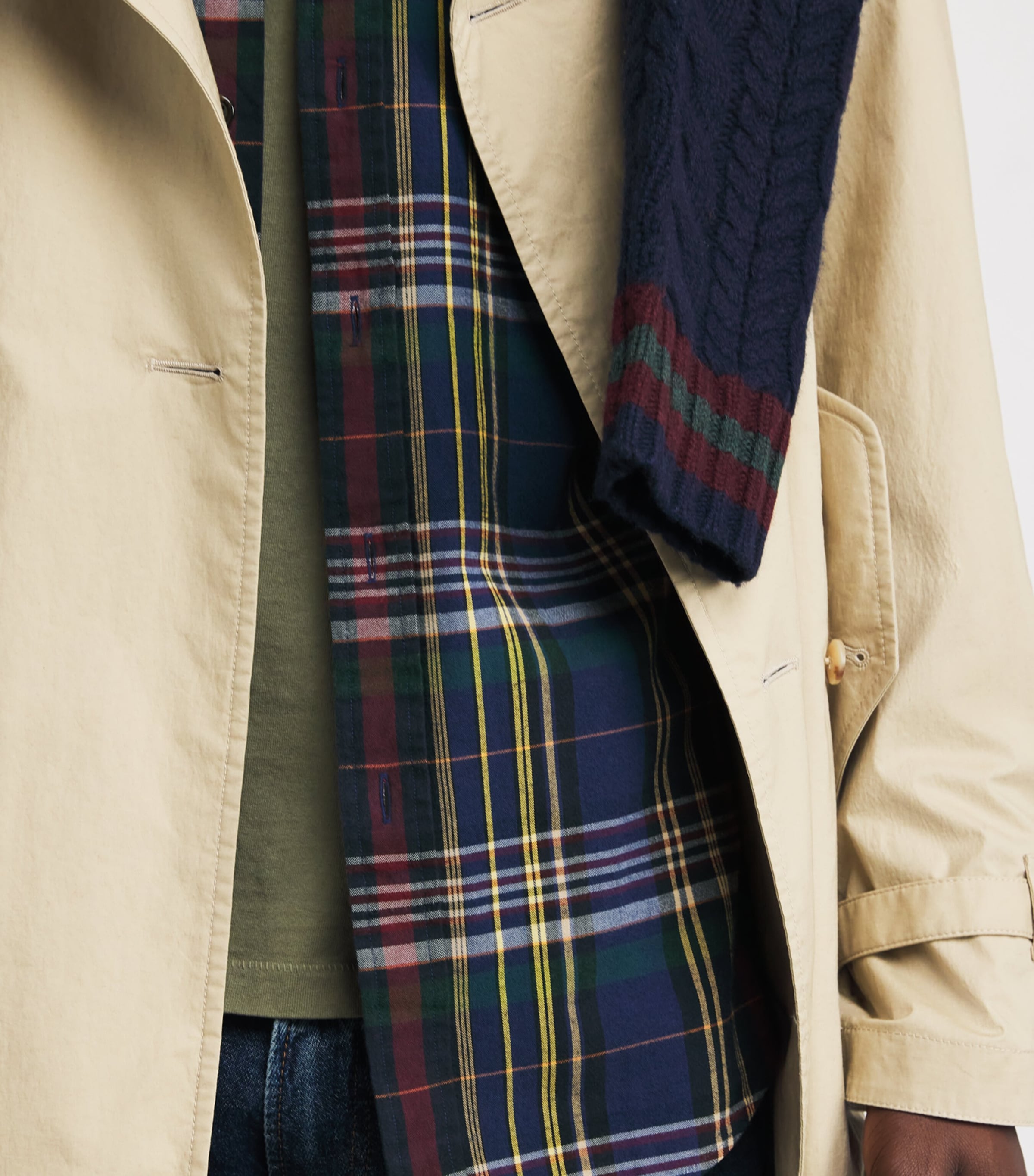 Cotton Check Oxford Shirt MULTI Image 6