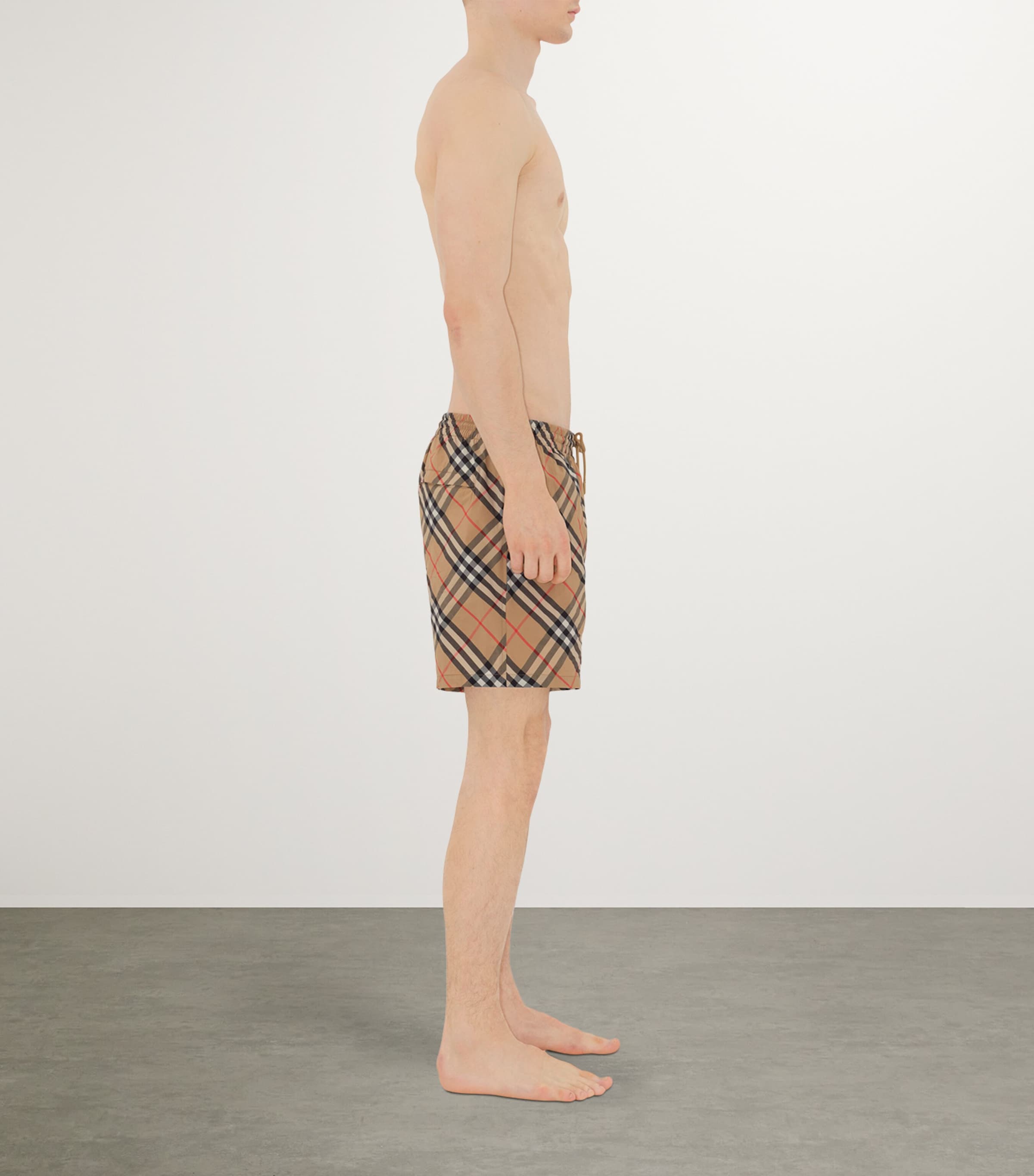 Burberry Mens Check Swim Shorts Sand Ip Check Image 3