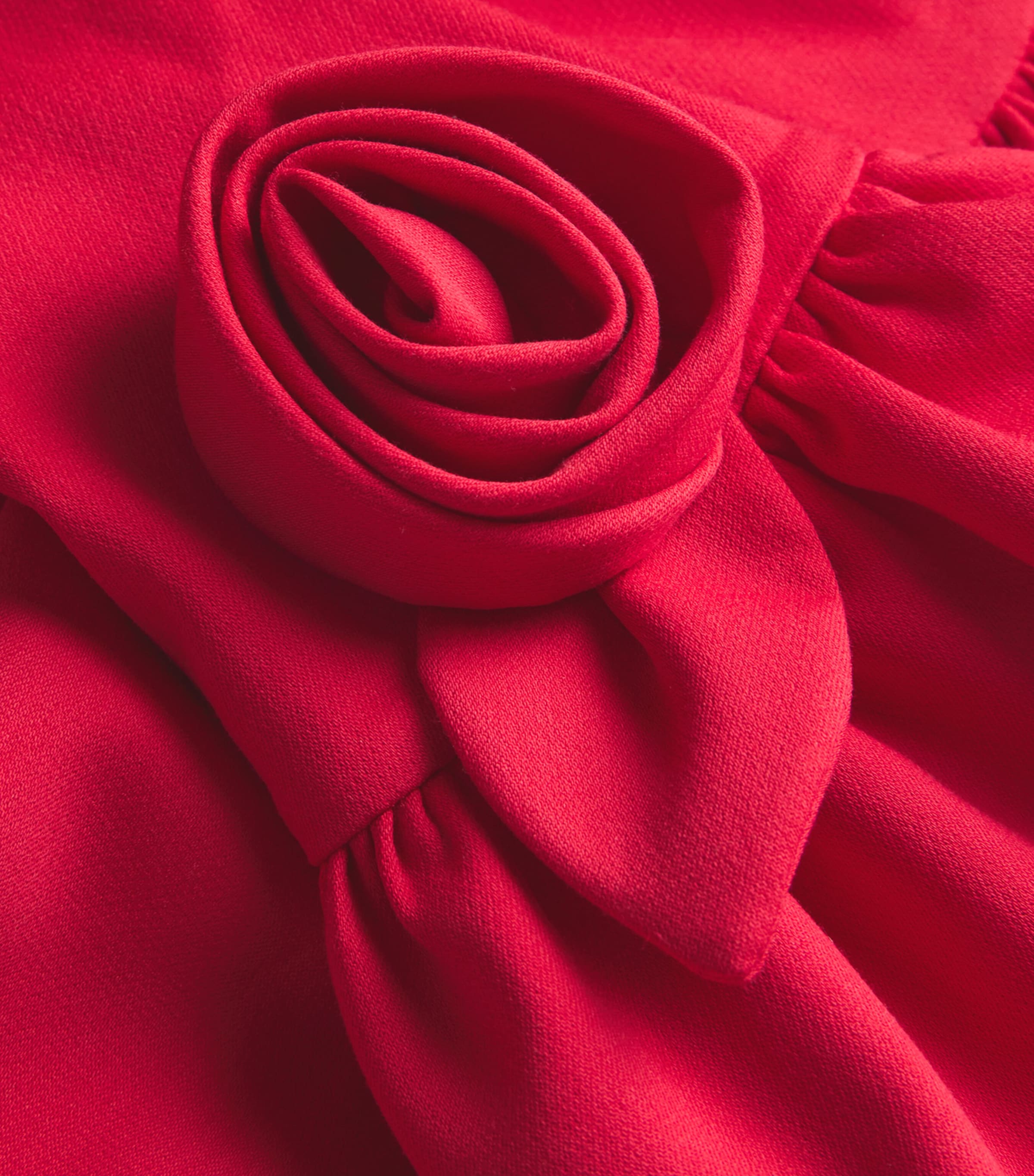 Floral-Detail Juliet Dress (4-14 Years) 501ROYAL RED Image 3