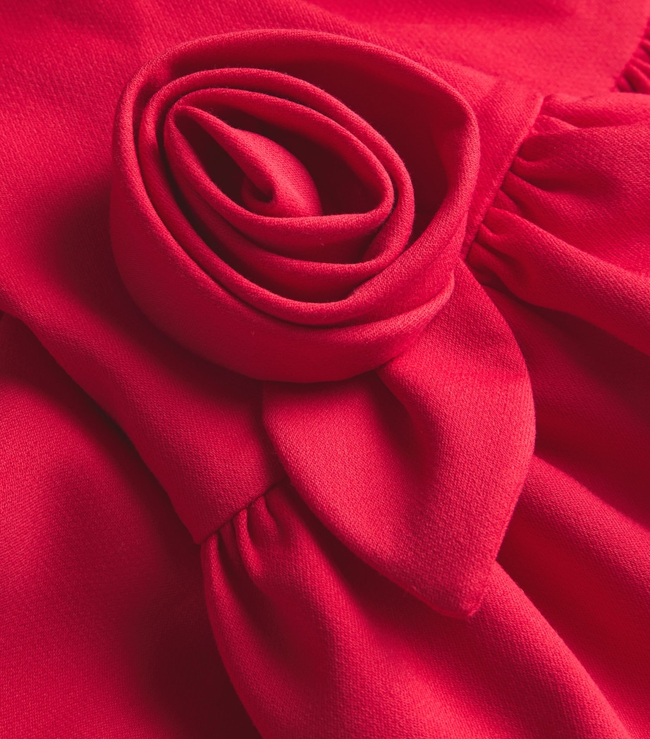 Floral-Detail Juliet Dress (4-14 Years) 501ROYAL RED Image 3