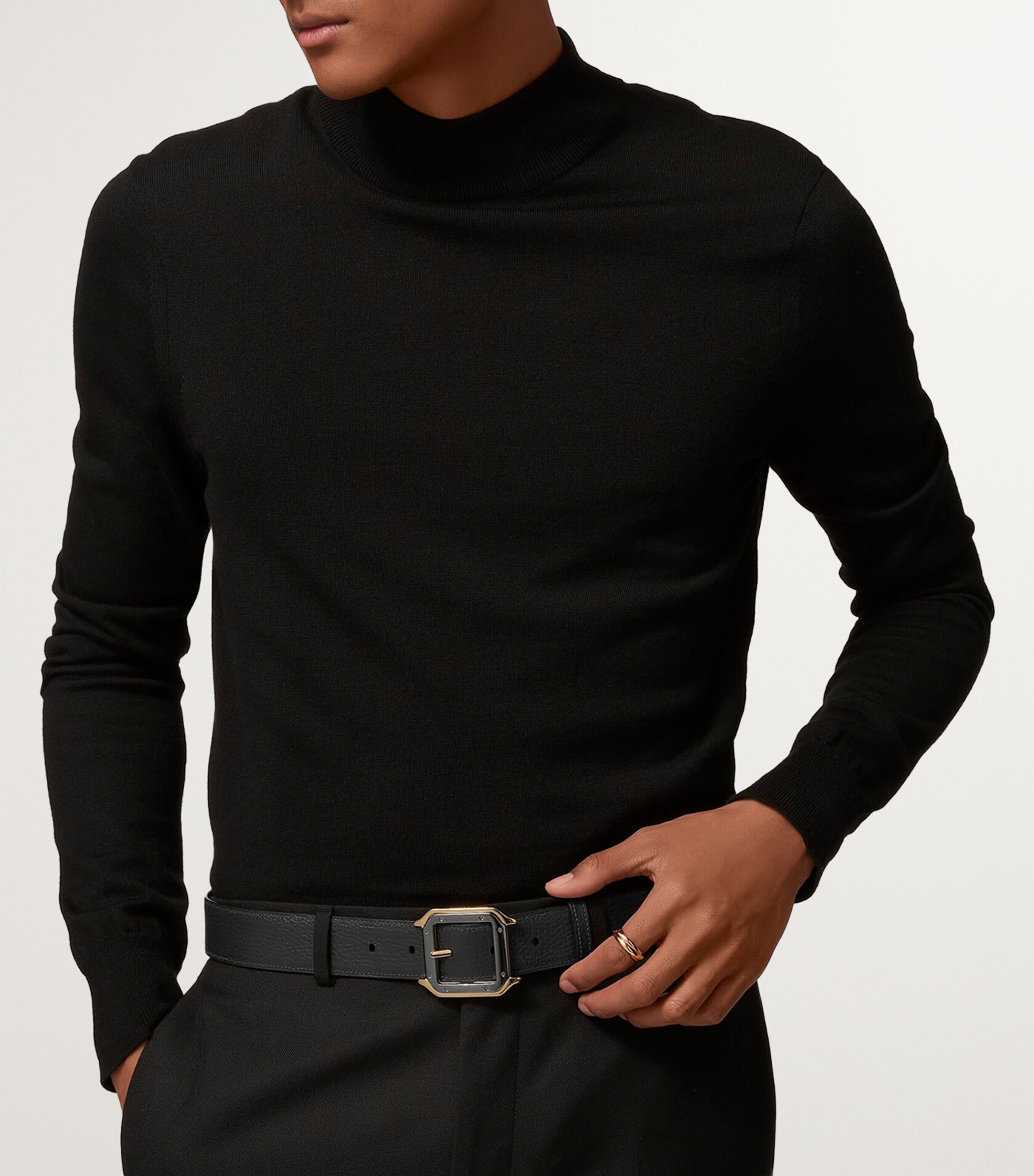 Cartier Leather Reversible Santos de Cartier Belt Black And Brown Image 4