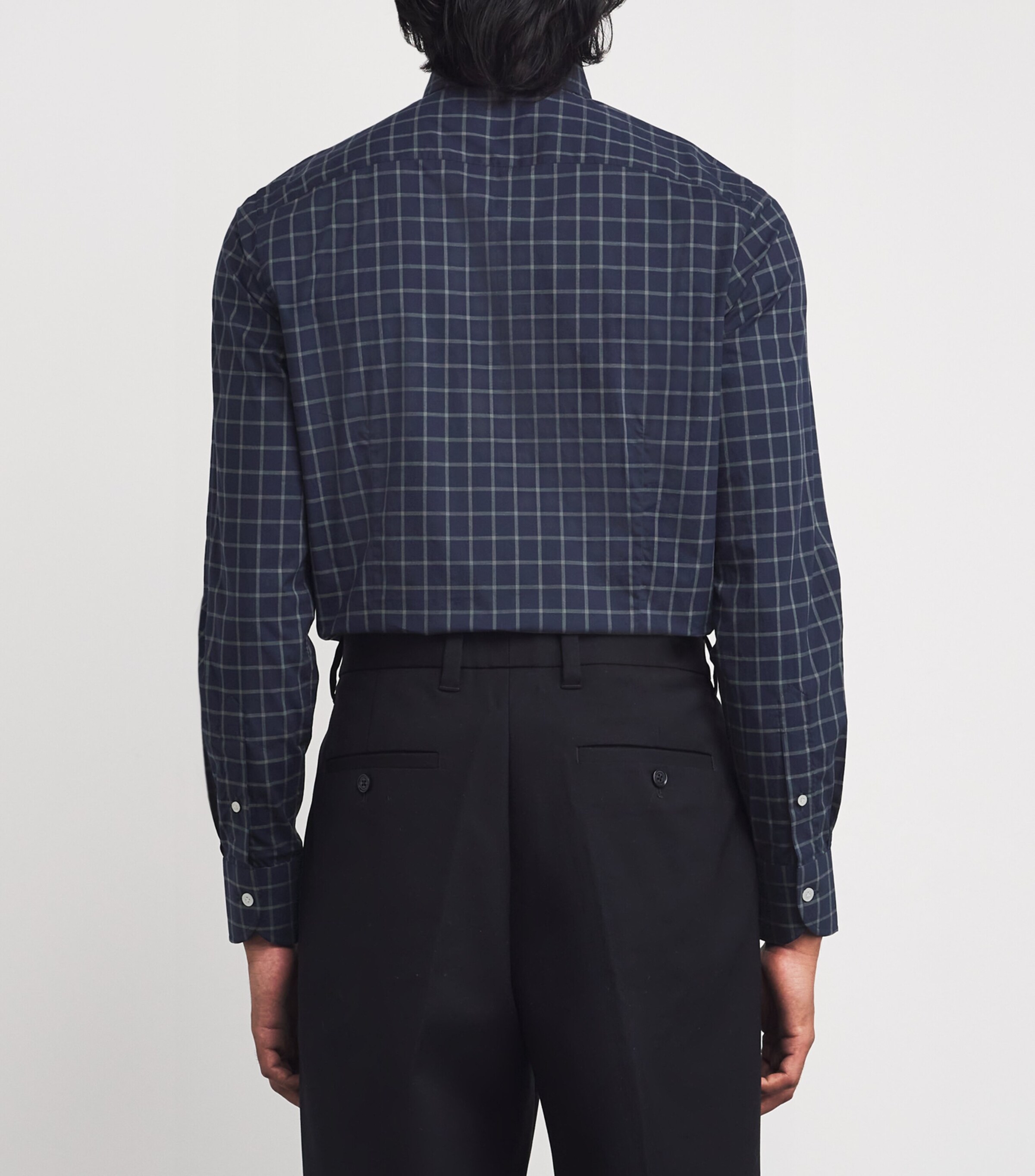 Cotton Check Shirt NAVY CHECK Image 4