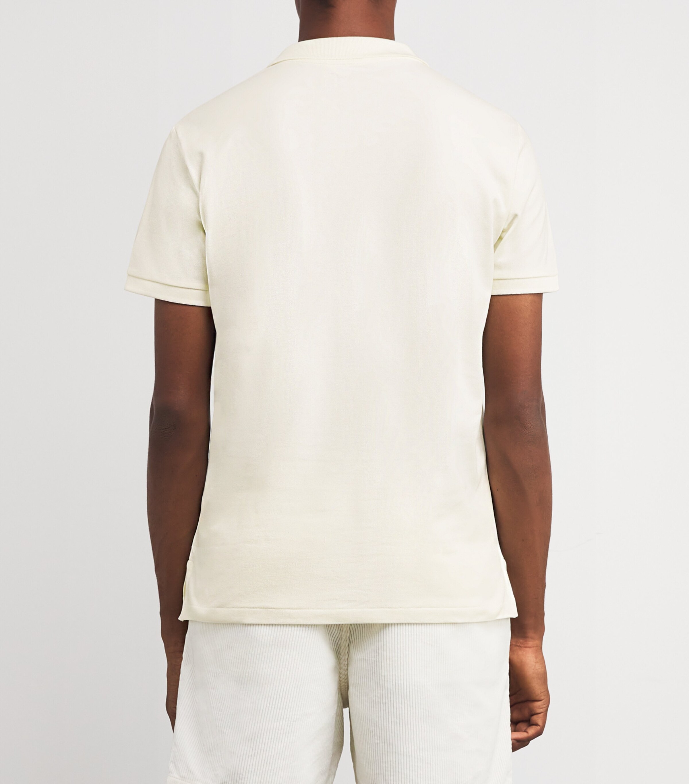 Polo Ralph Lauren Mens Stretch Cotton Custom-Fit Polo Shirt Natural Image 4