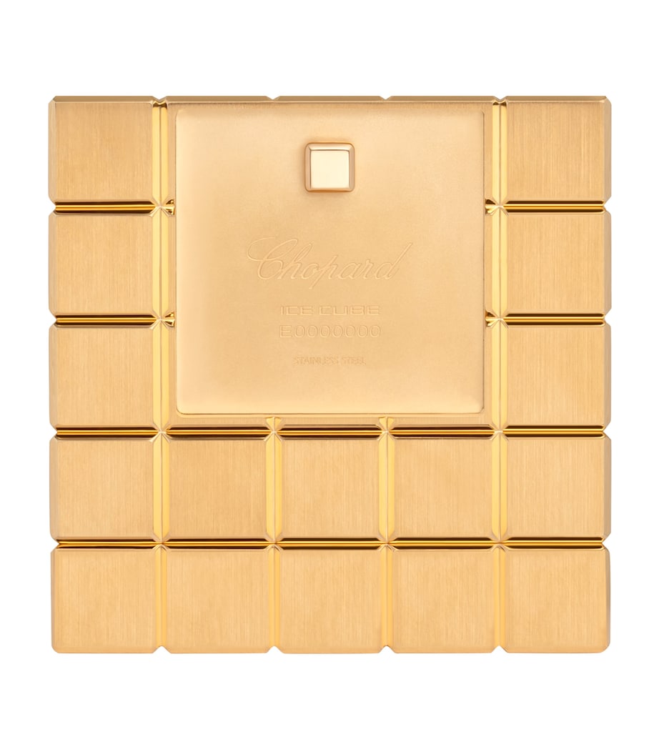 Ice Cube Table Clock GOLD Image 3