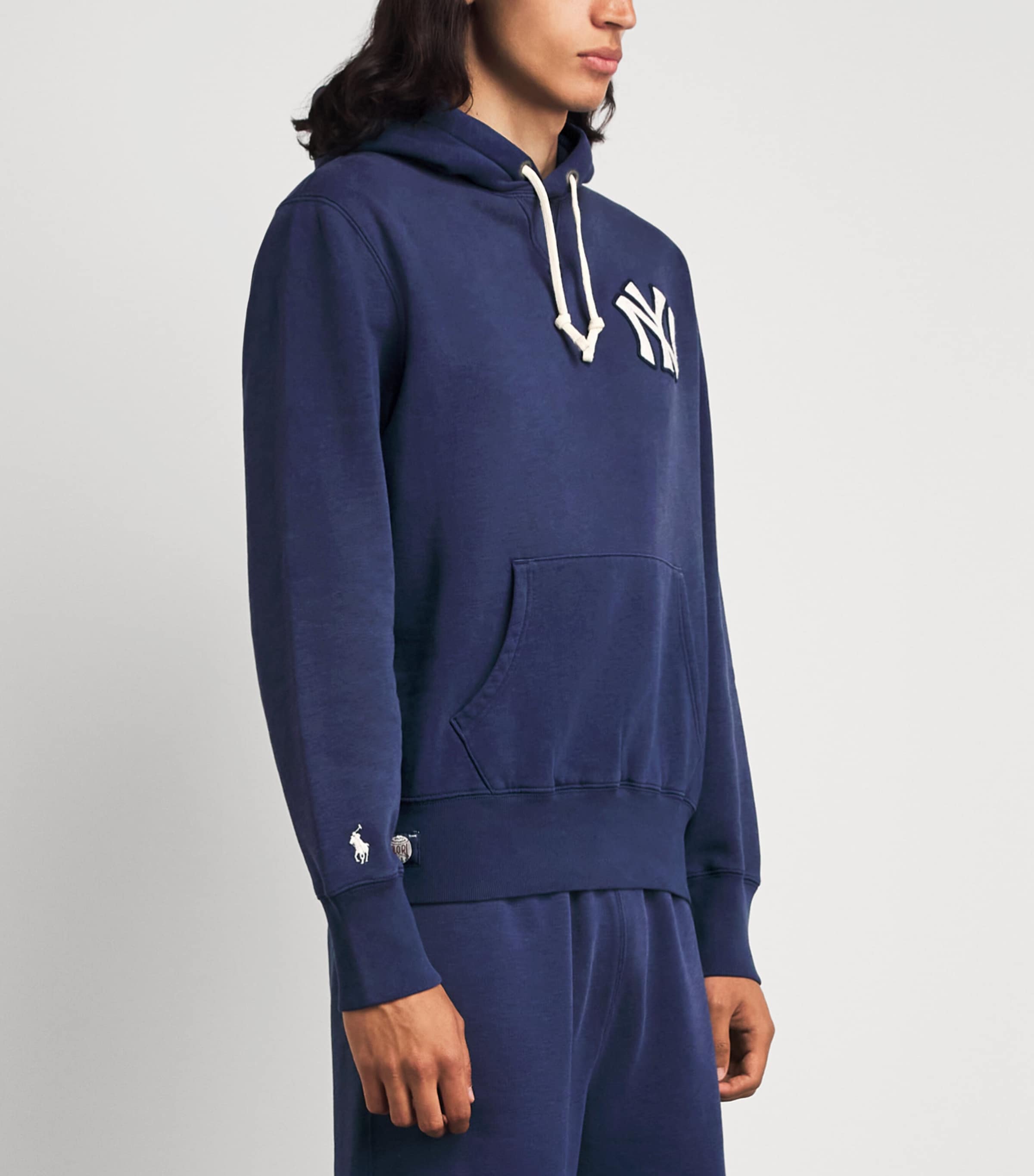 Polo Ralph Lauren Mens NY Yankees Hoodie Dark Cobalt Image 4