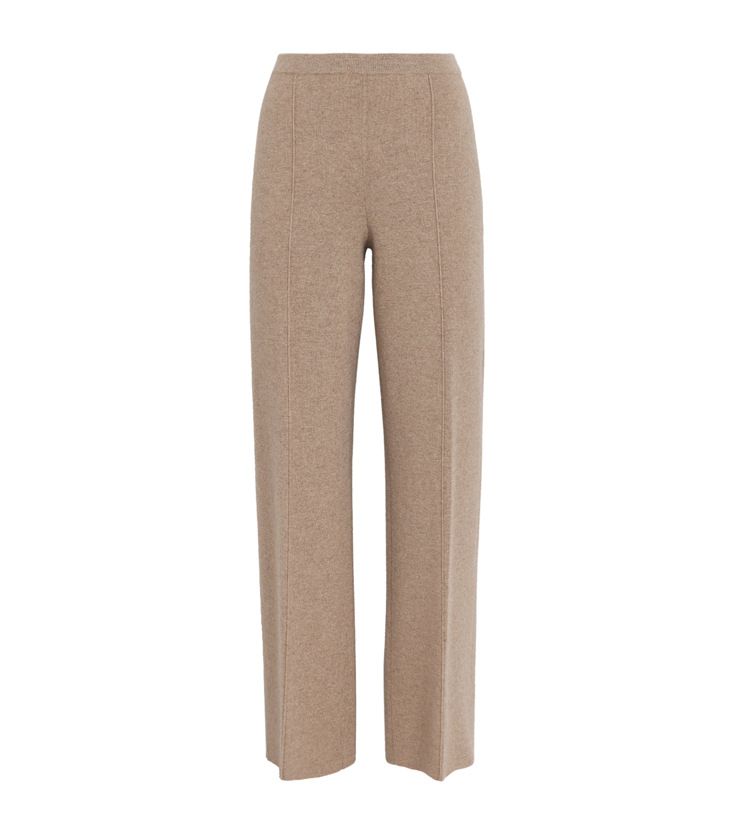 Lafayette 148 Womens Cashmere-Blend Trousers Hickory Melange Image 1
