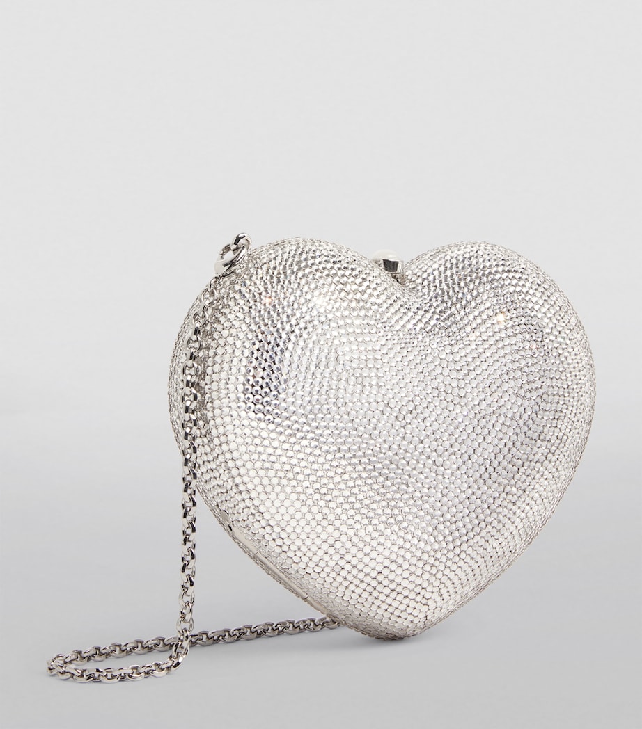 L'Amour Petit Cœur Clutch Bag SRHIN-SILVER RHINE Image 3