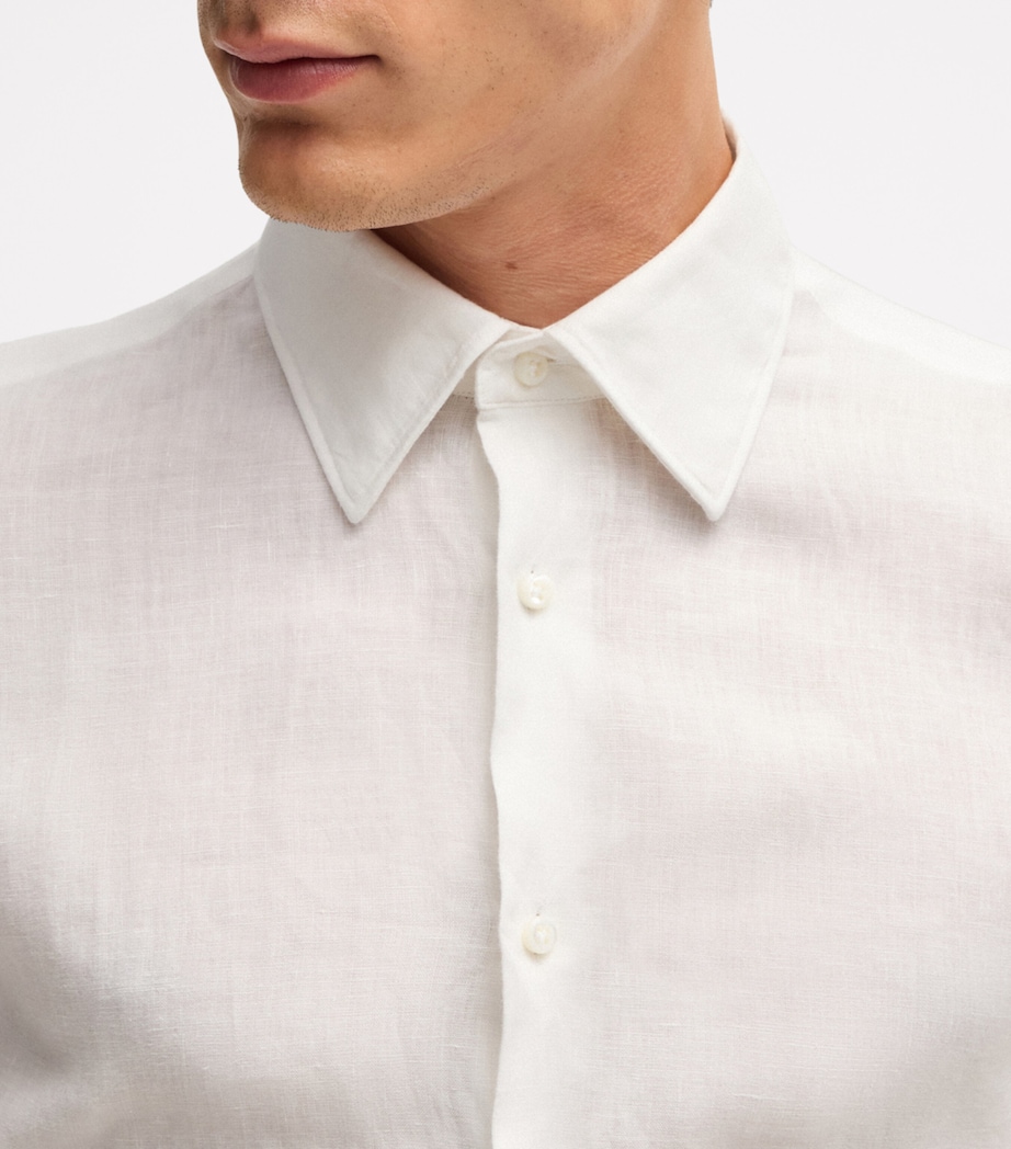 Linen Slim Shirt 100 Image 4