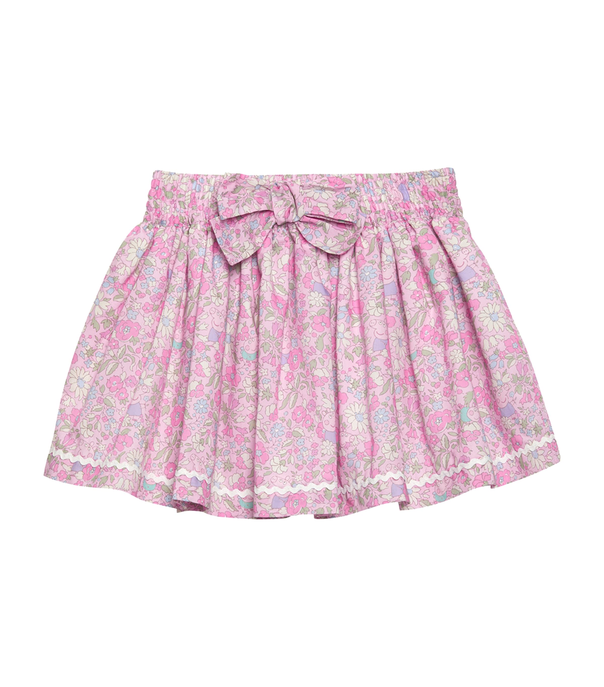 Trotters Kids' X Peppa Pig Meadow Bow Skirt In Pink