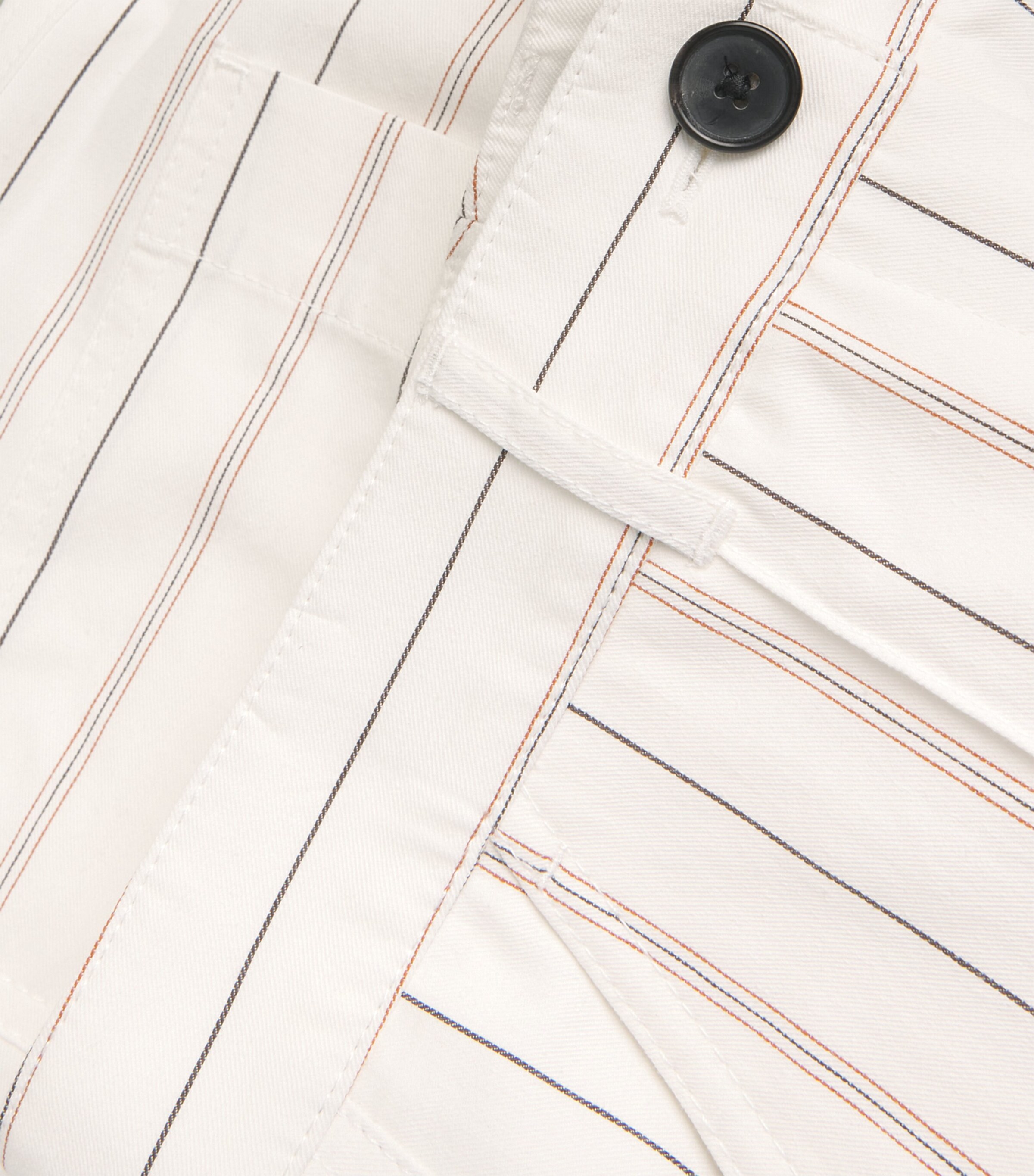 ME+EM Womens Organic Cotton Stripe Cropped Trousers Multi Stripe Image 5