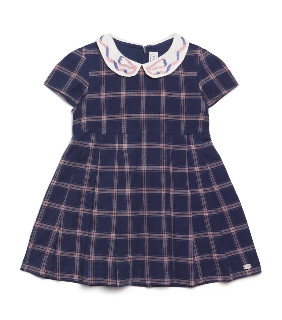 Cotton Check Dress (3 Months-4 Years) 48MYOSOTIS Image 1