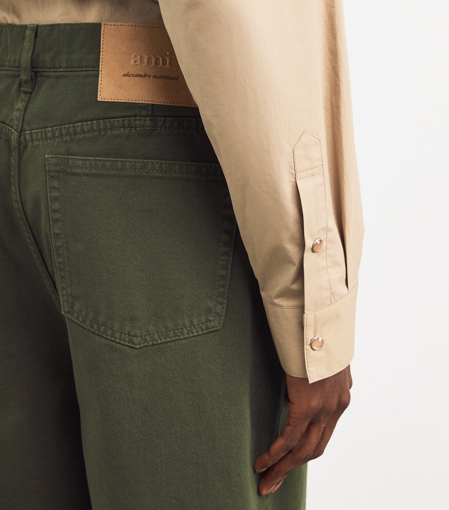 AMI Paris Mens Wide-Leg Jeans Image 6