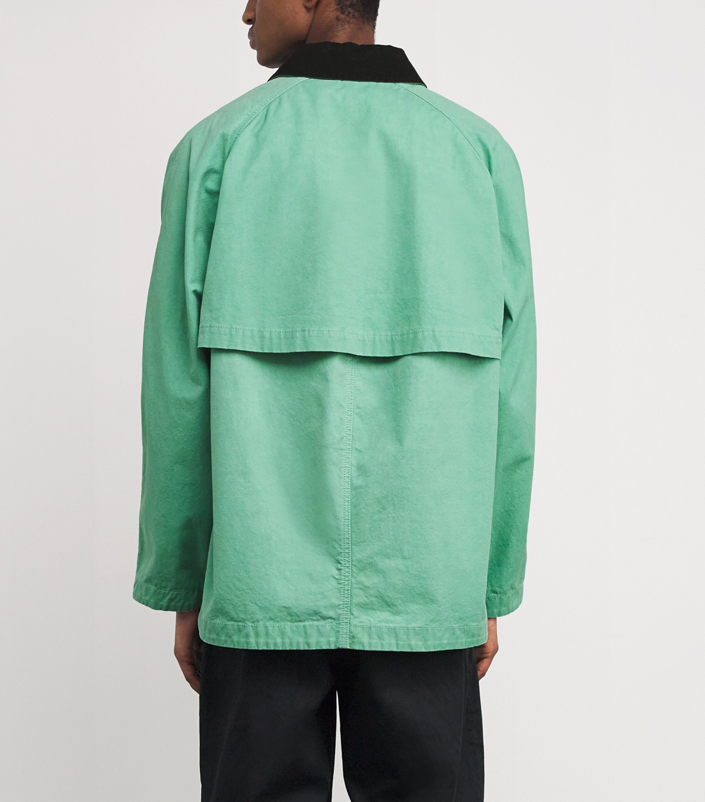 The Row Mens Diano Cotton Work Jacket Lagoon Image 4