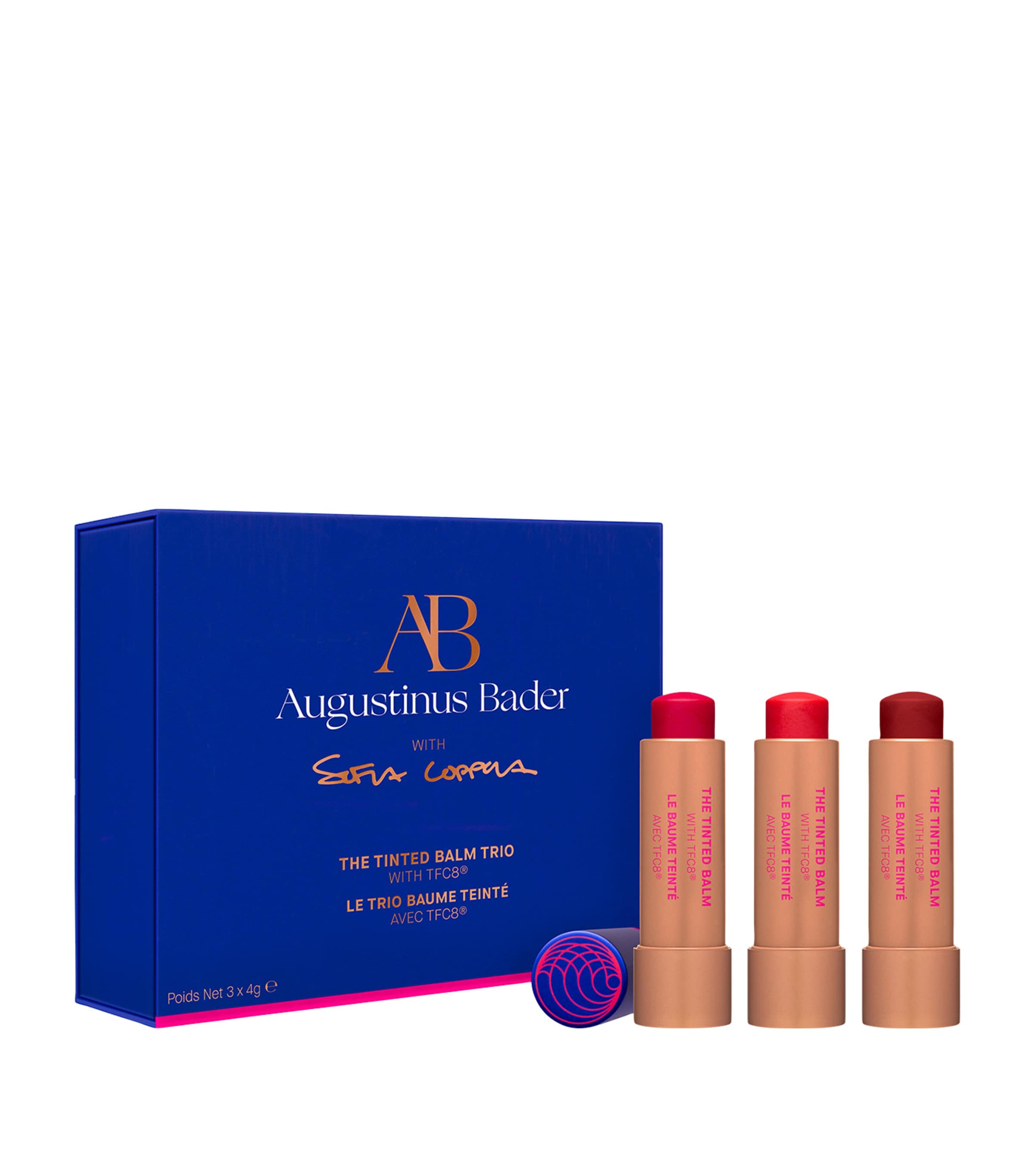 Augustinus Bader X Sofia Coppola Tinted Lip Balm Trio Gift Set In White