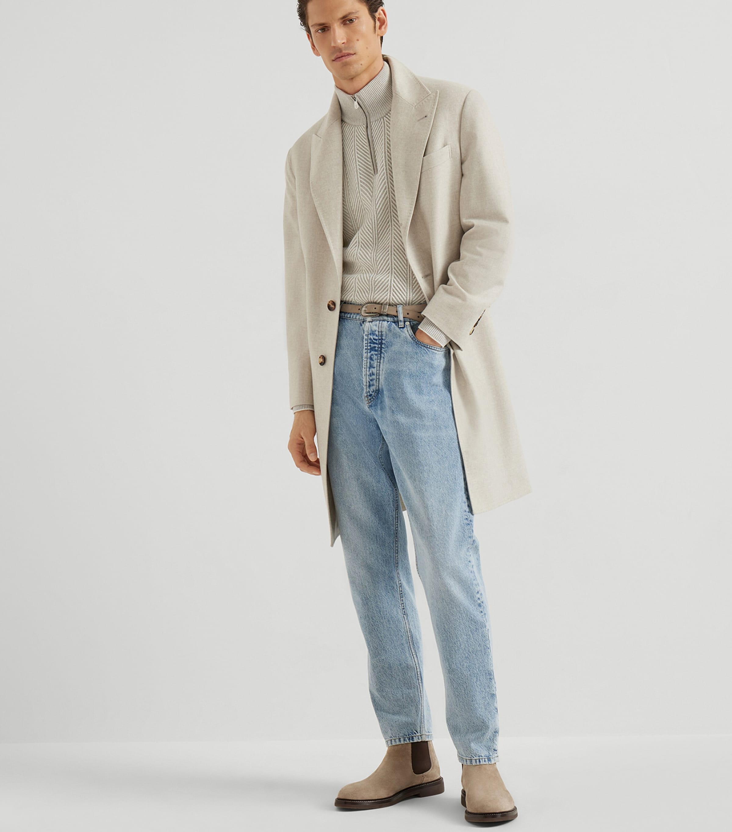 Cashmere Quarter-Zip Sweatshirt CFZ60 Image 4