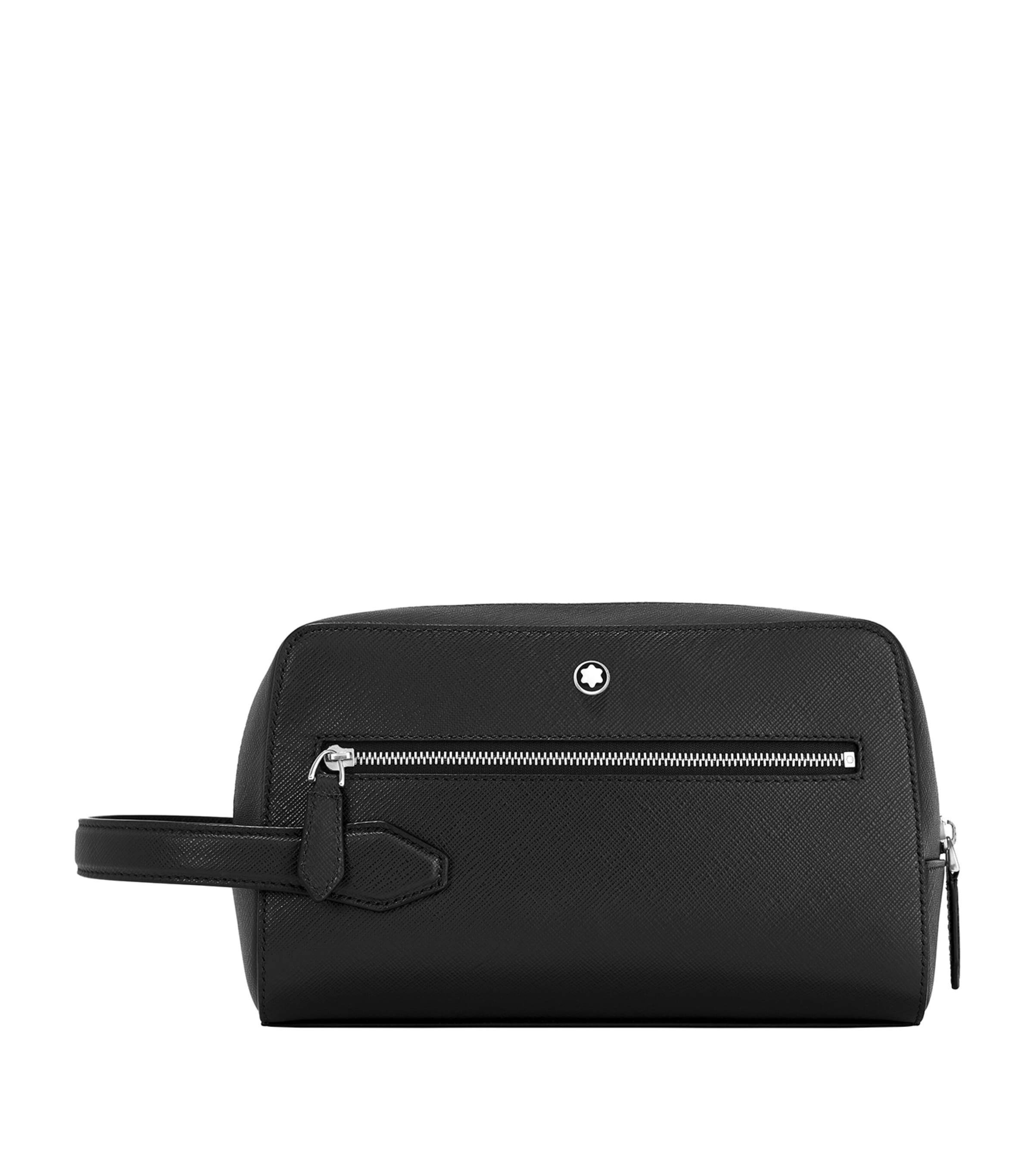 Montblanc Leather Sartorial Wash Bag Black Image 1