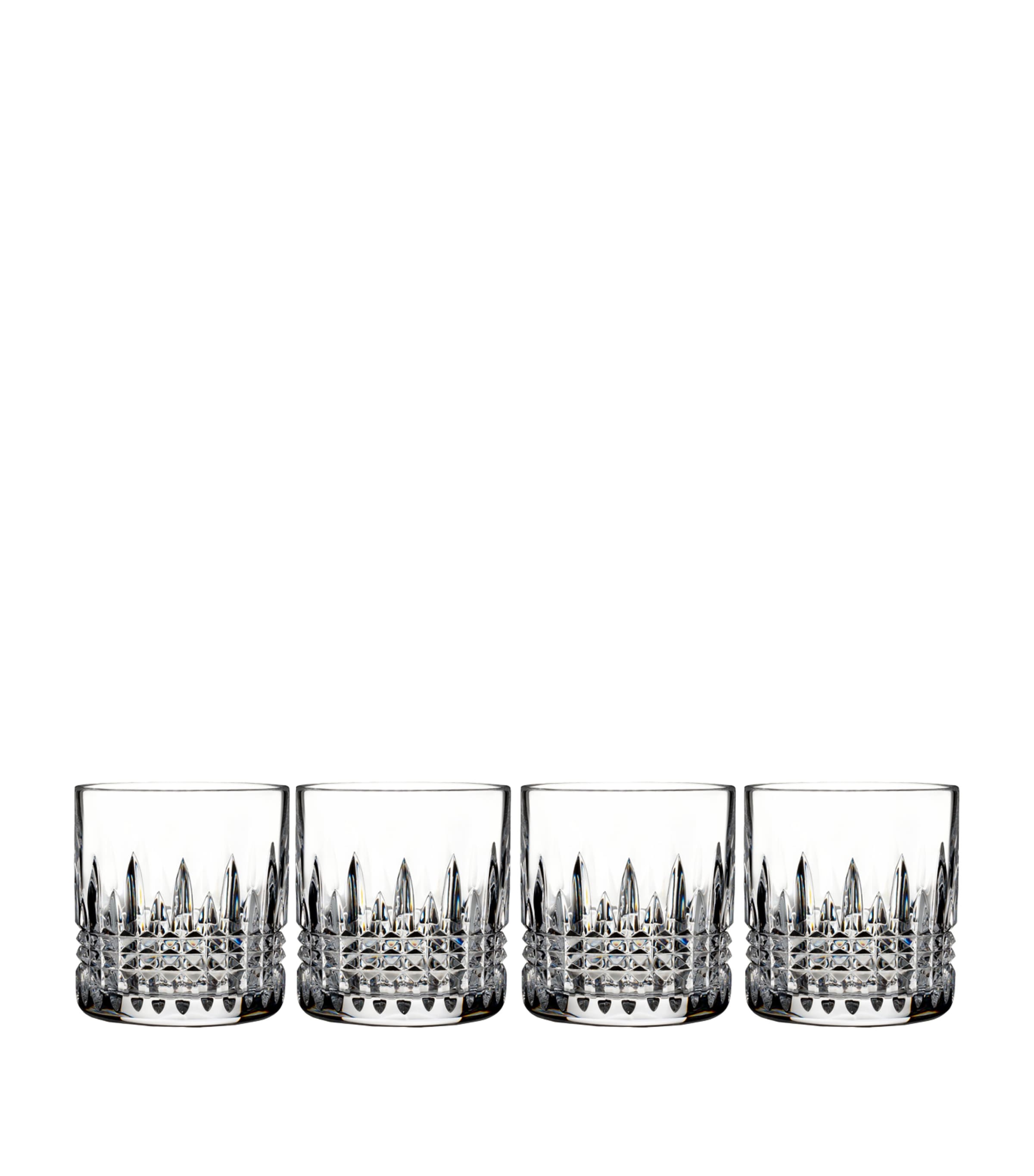 Waterford Lismore Connoisseur Diamond Set Of 4 Lead Crystal Tumblers