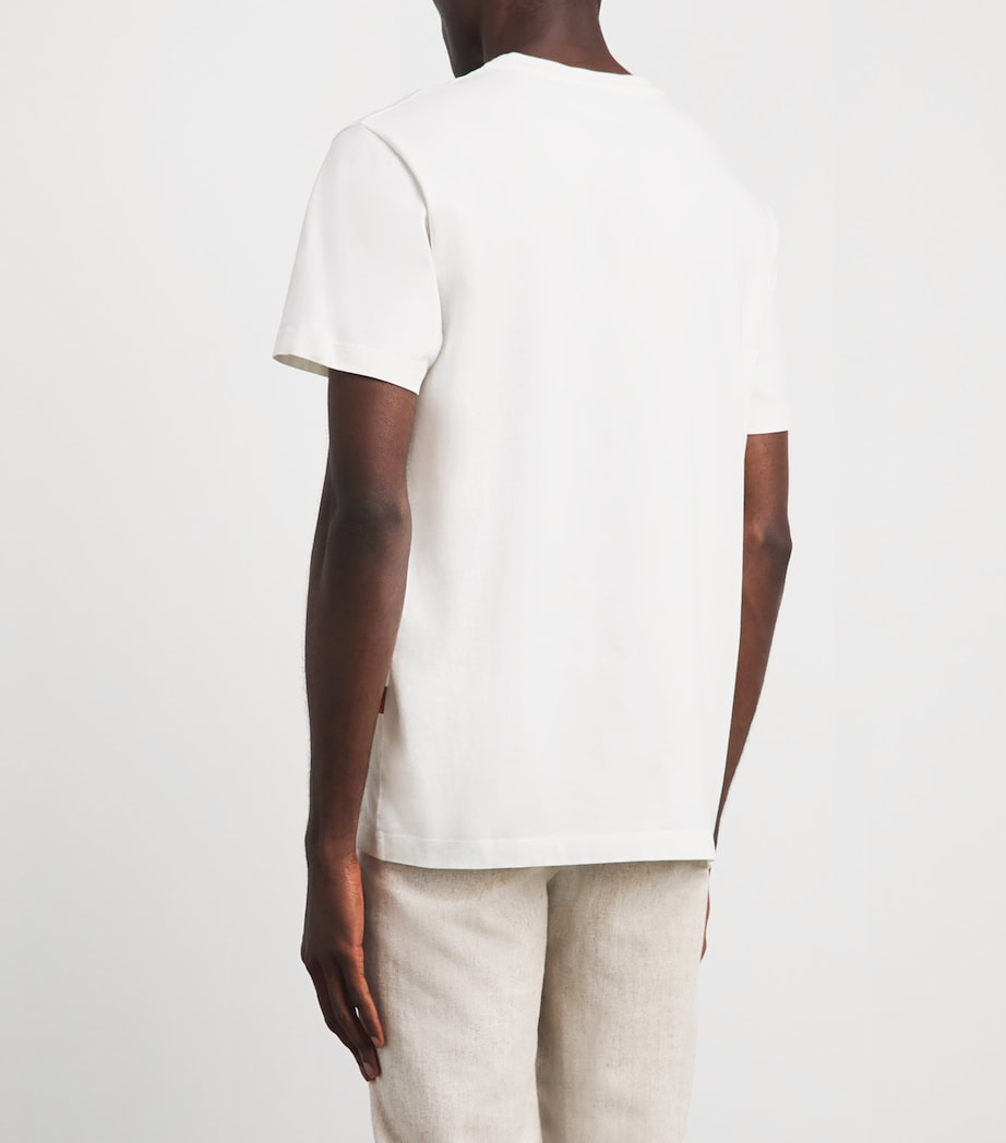 Barena Mens Cotton T-Shirt Bianco Image 5