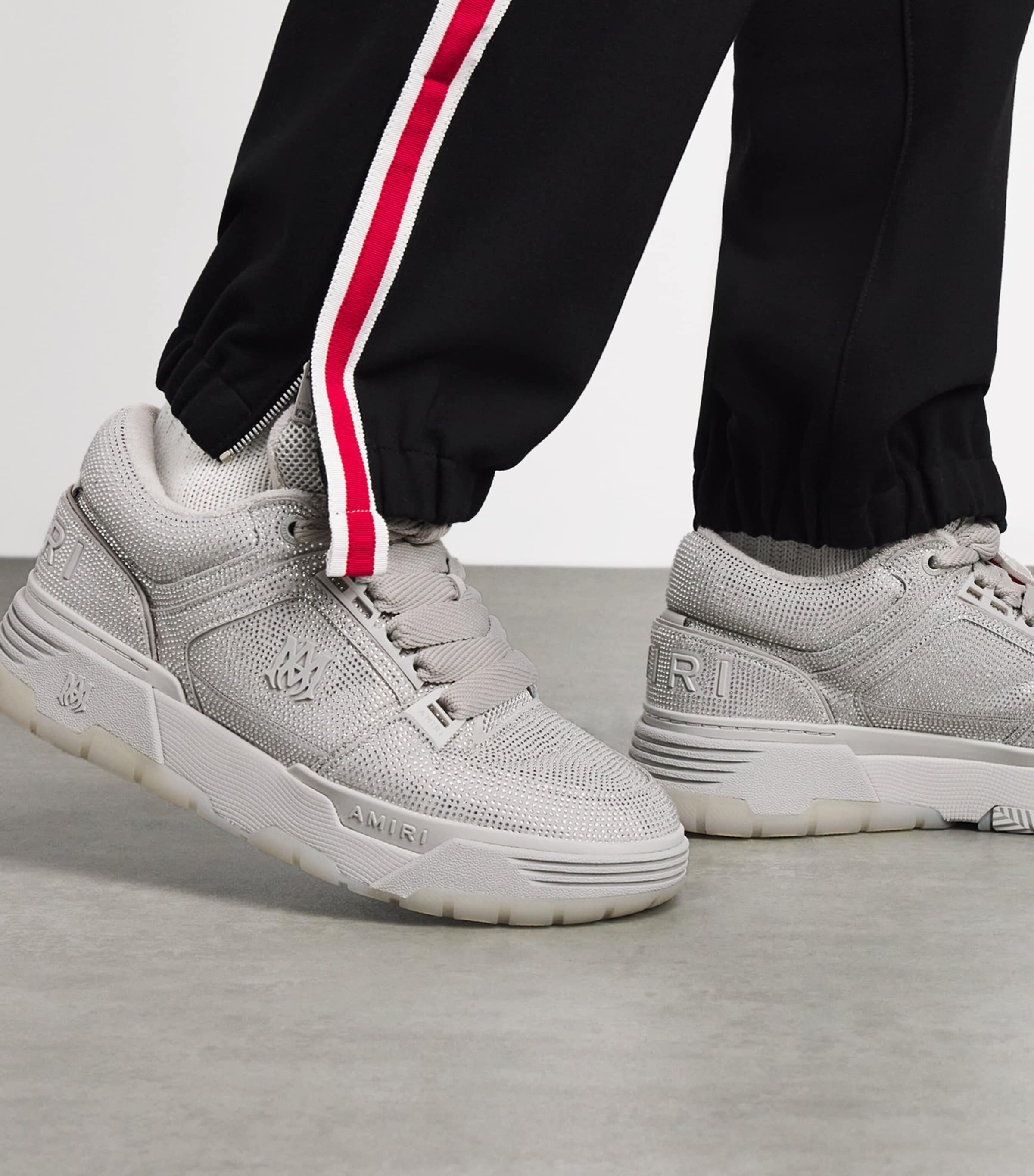 AMIRI Crystal MA-1 Sneakers Silver Grey Image 2