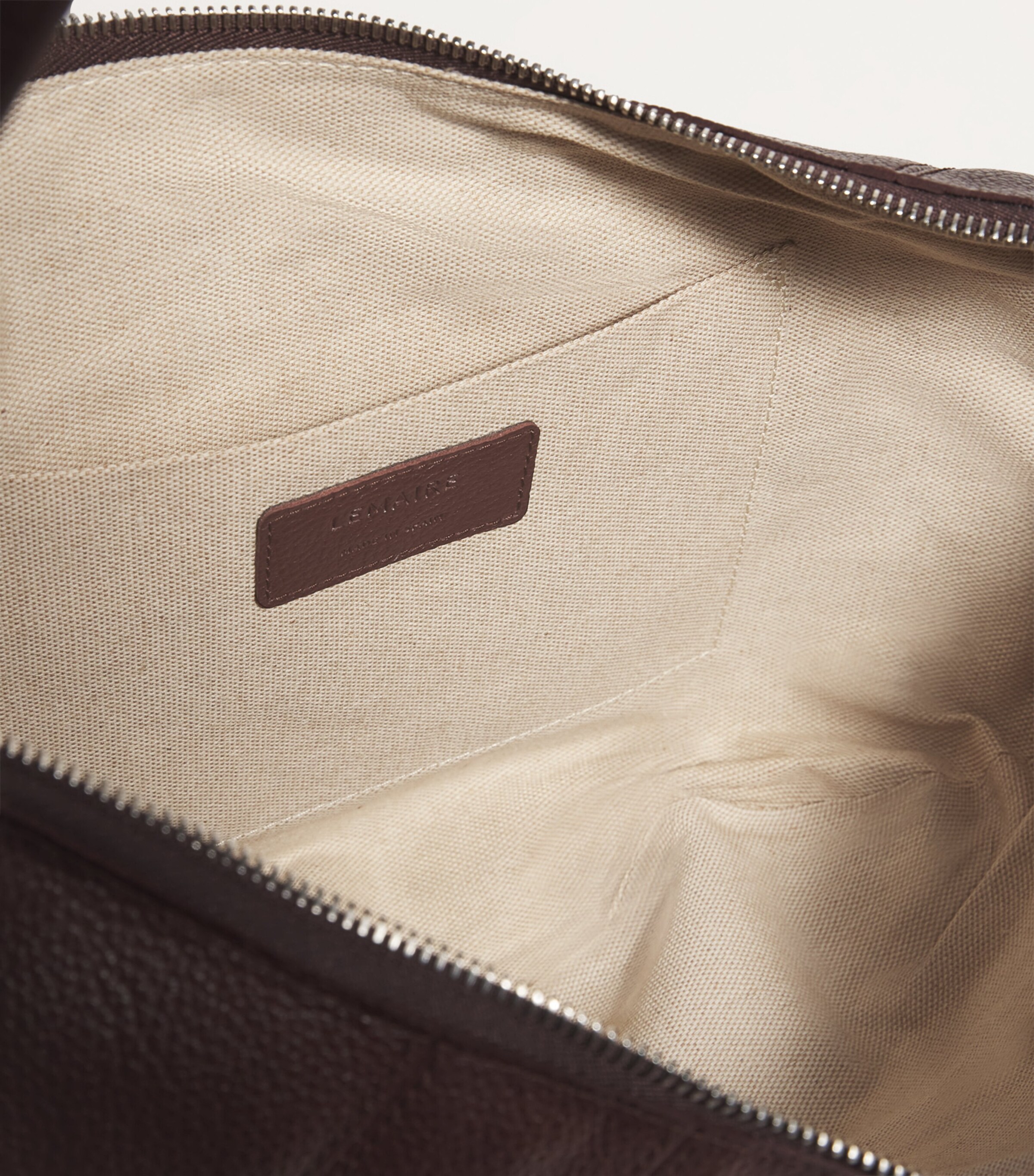 Lemaire Grained Leather Fortune Croissant Shoulder Bag Pecan Image 3