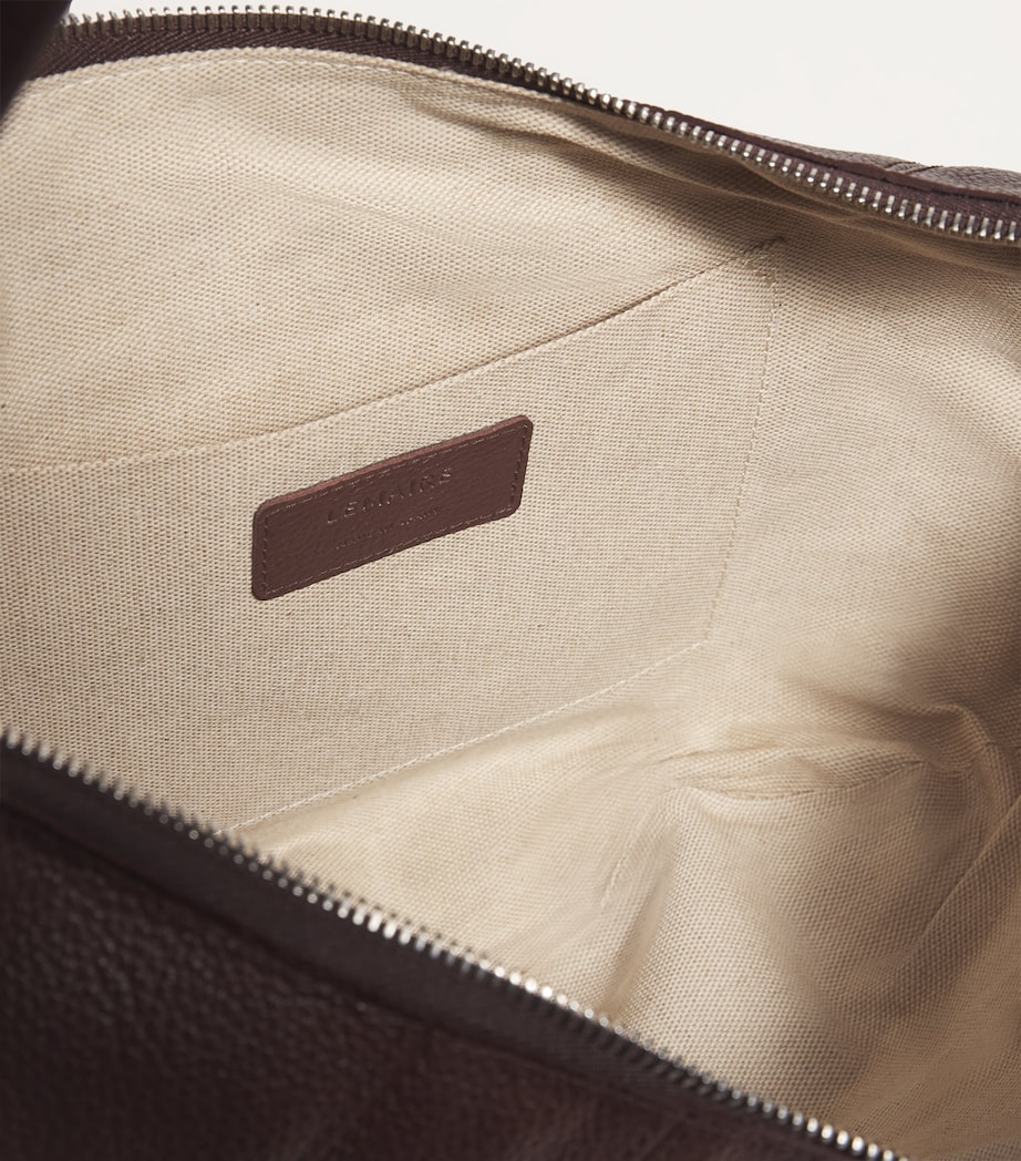 Lemaire Grained Leather Fortune Croissant Shoulder Bag Pecan Image 3