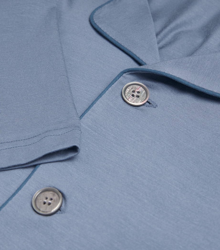 Micro Modal Basel Pyjama Set 022BLU Image 5