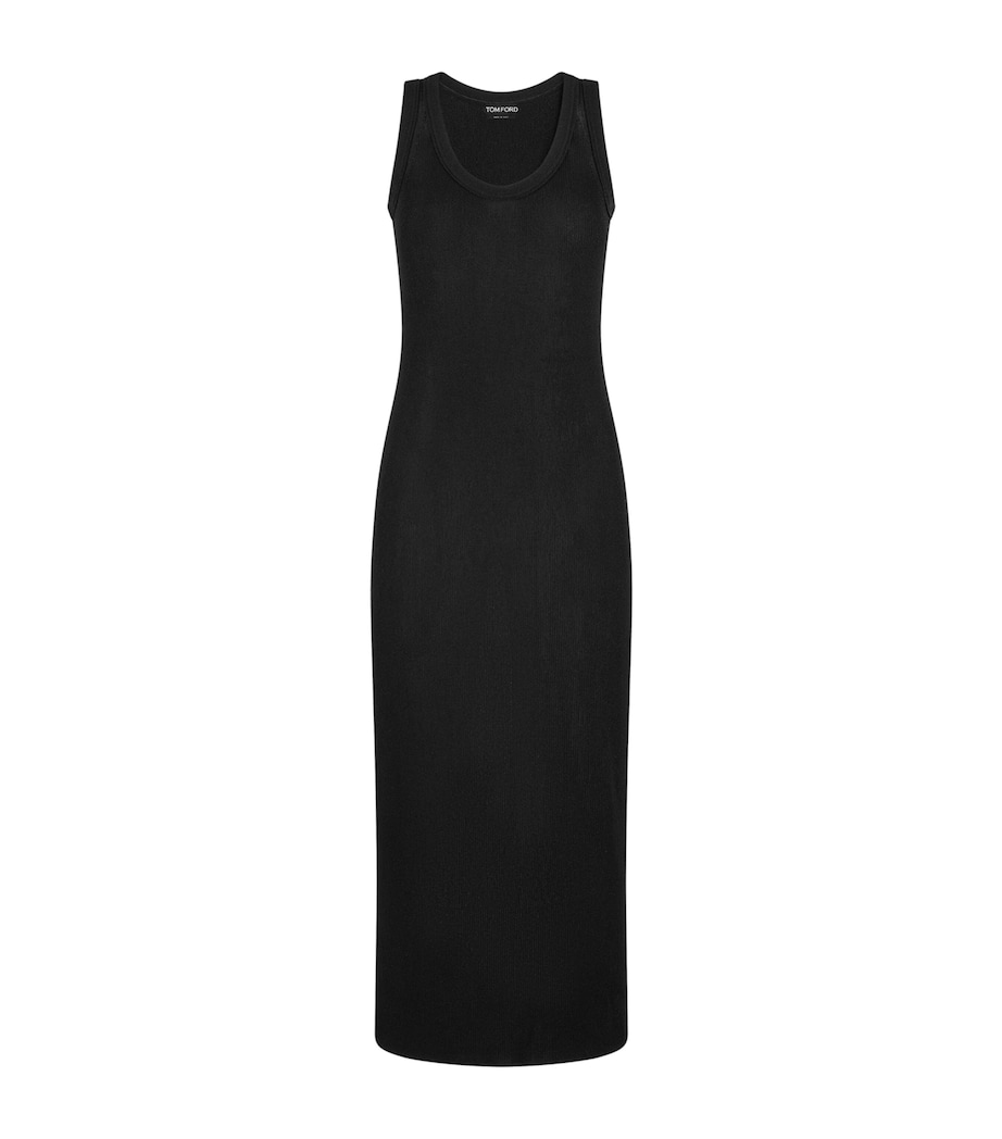 TOM FORD Womens Knit Scoop-Neck Midi Dress Naa Image 1