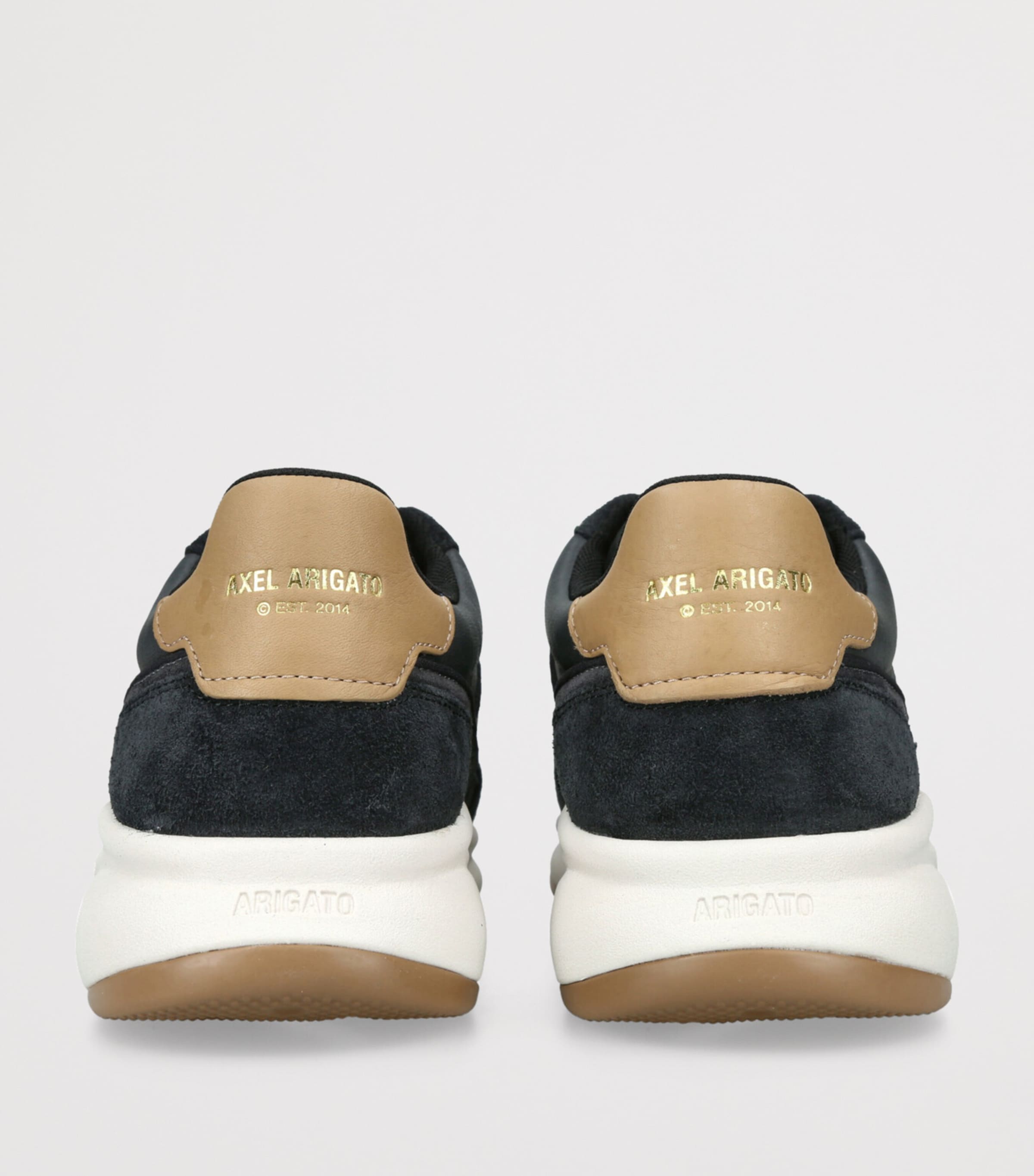 Axel Arigato Leather Genesis Neo Runner Sneakers Blk/brown Image 2