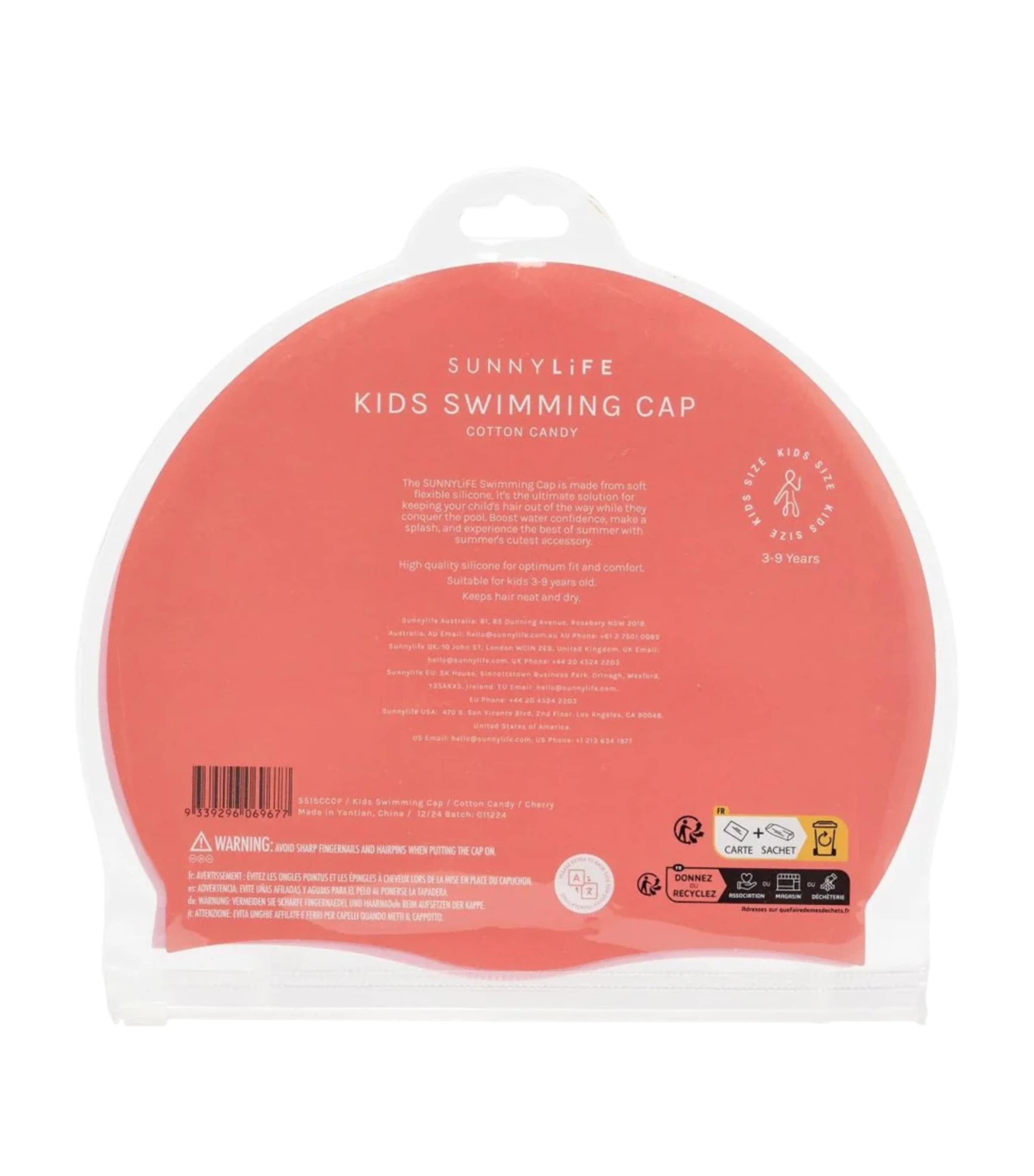 Sunnylife Kids Cotton Candy Swimming Cap (3-9 Years) Cotton Candy Image 5