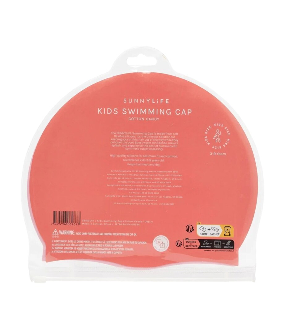 Sunnylife Kids Cotton Candy Swimming Cap (3-9 Years) Cotton Candy Image 5
