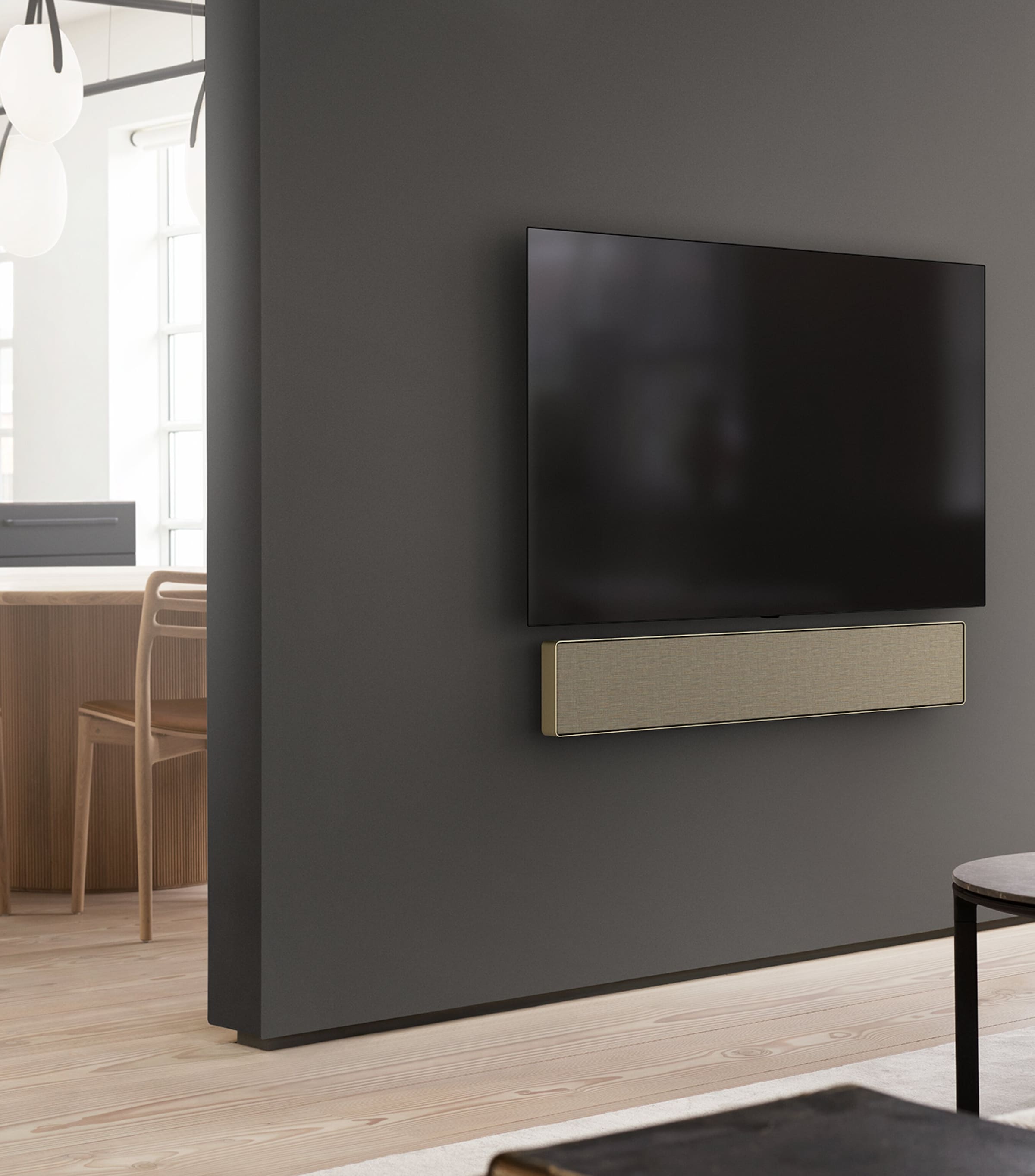 Bang & Olufsen Gold Beosound Stage AL2 Soundbar | Harrods US