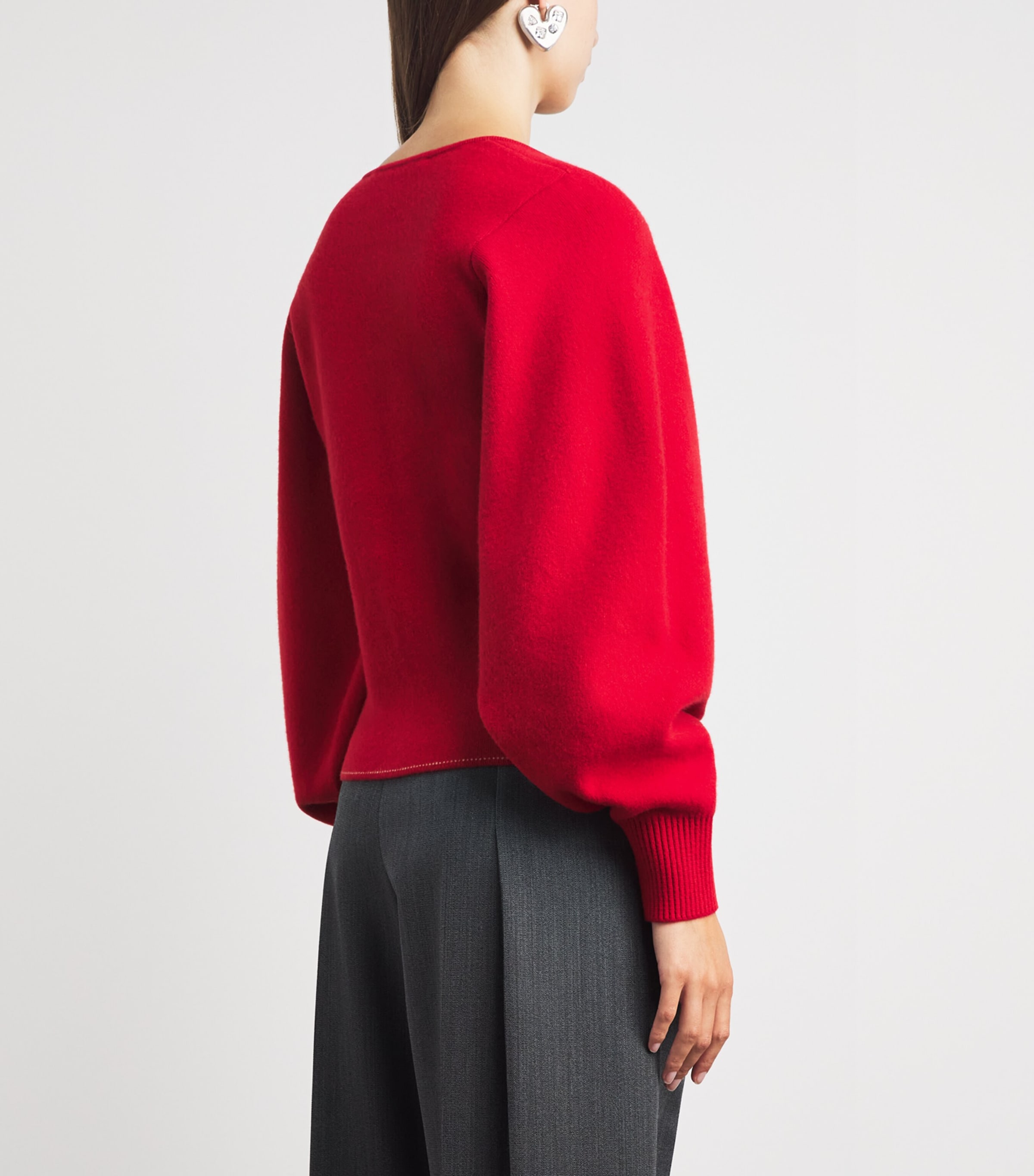 Jacquemus Red Wool-Cashmere Tempo Cardigan | Harrods US