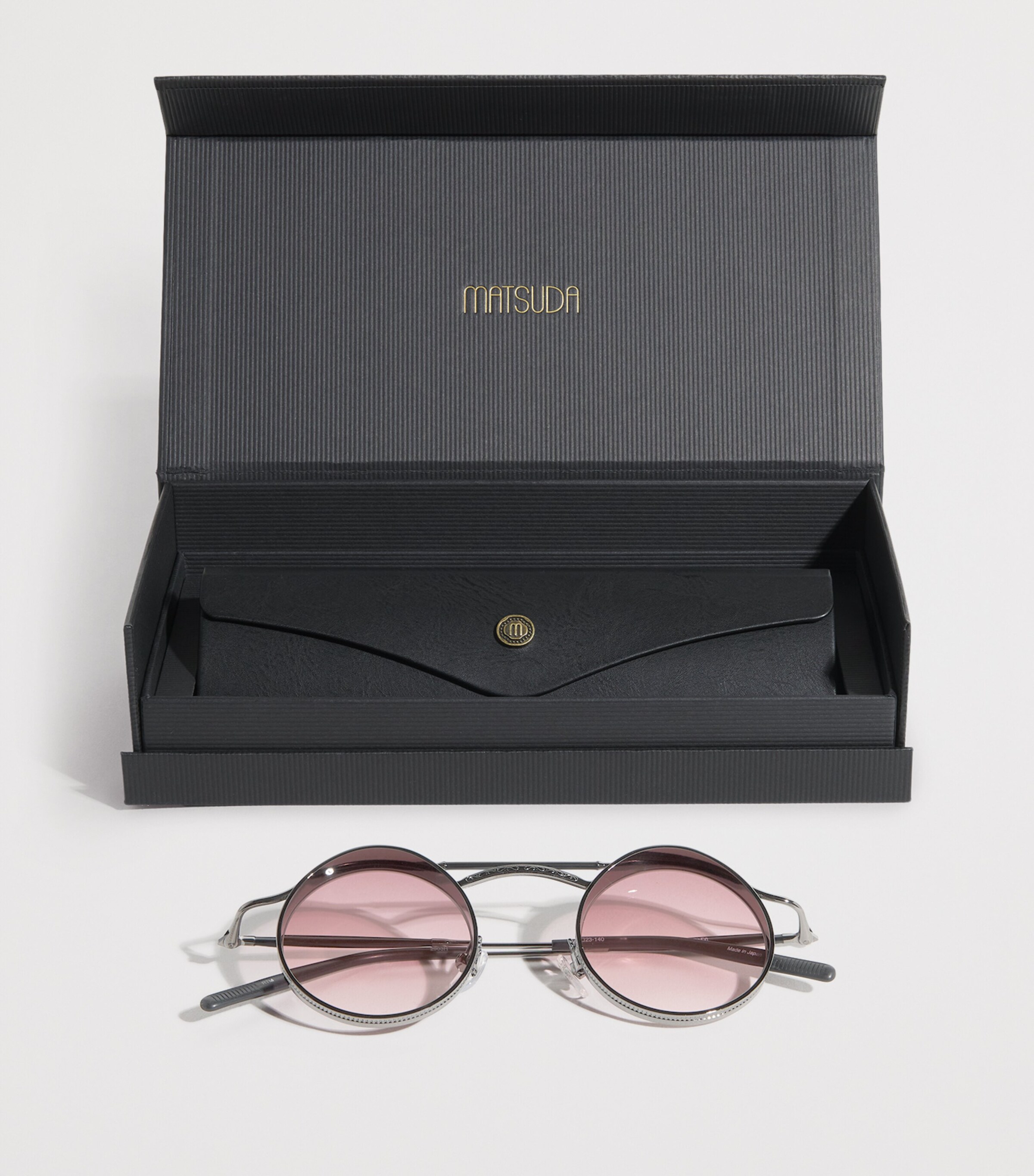 Matsuda 2903H Cross-Bar Sunglasses Ruthenium Pink Image 6