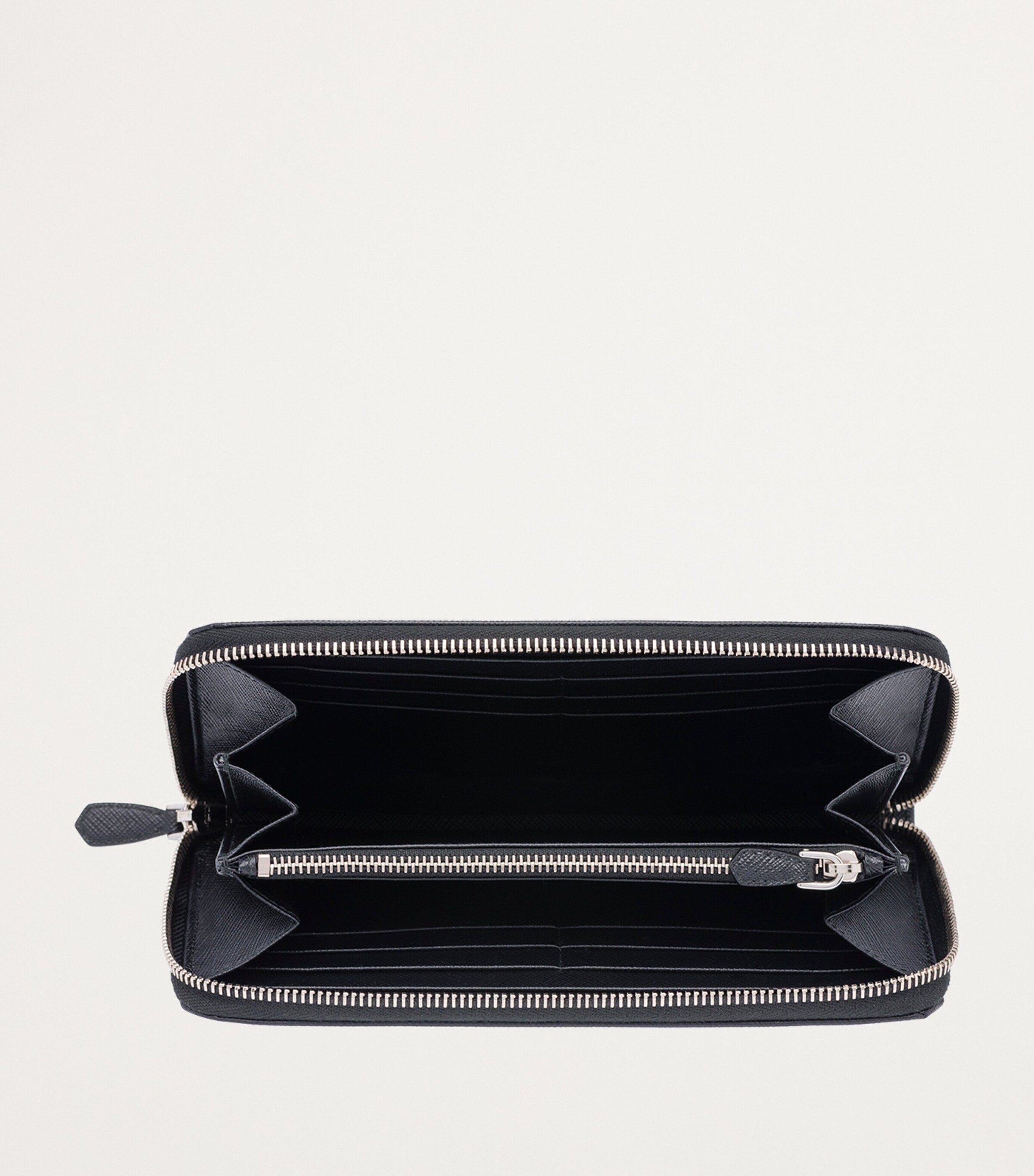 Large Saffiano Leather Zipped Wallet F0632 Image 4