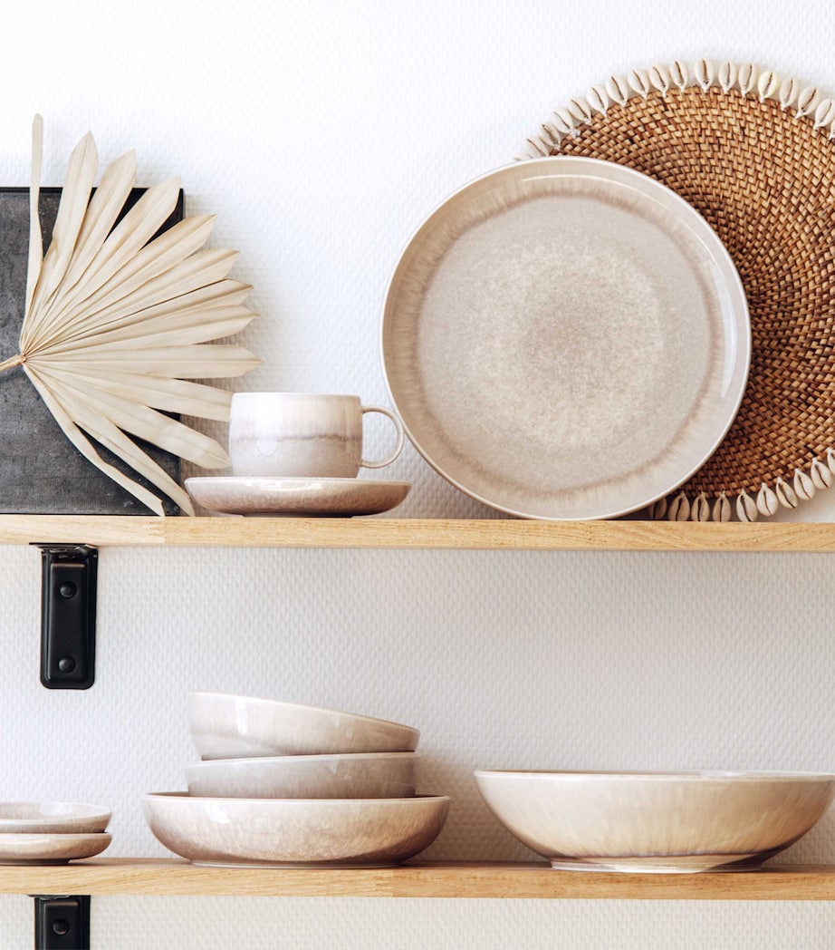 Porcelain Perlemor Dinner Set BEIGE Image 2