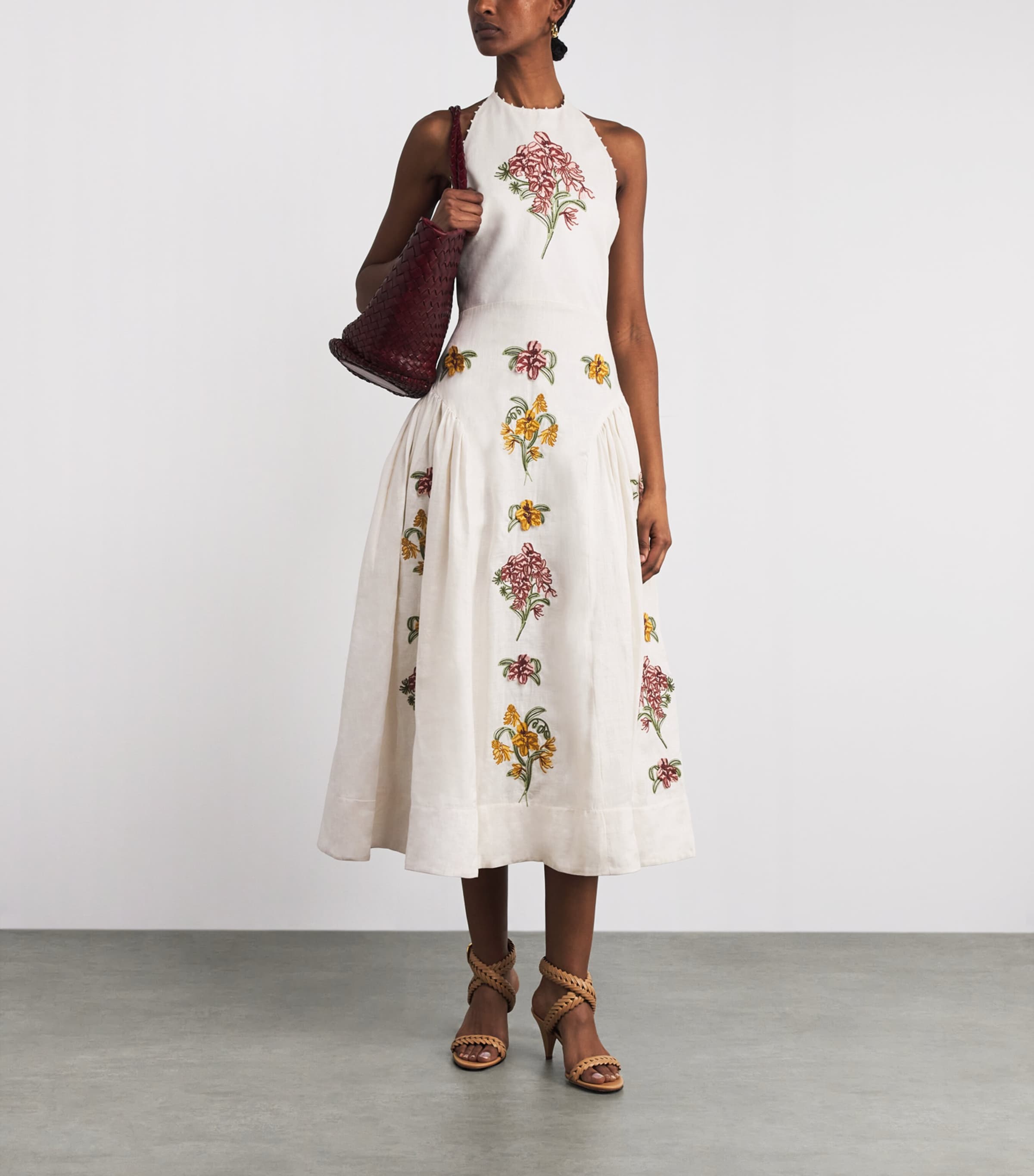 Linen Balsa Cordillera Midi Dress MULTICOLOR Image 2