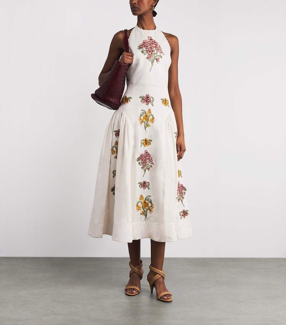 Linen Balsa Cordillera Midi Dress MULTICOLOR Image 2