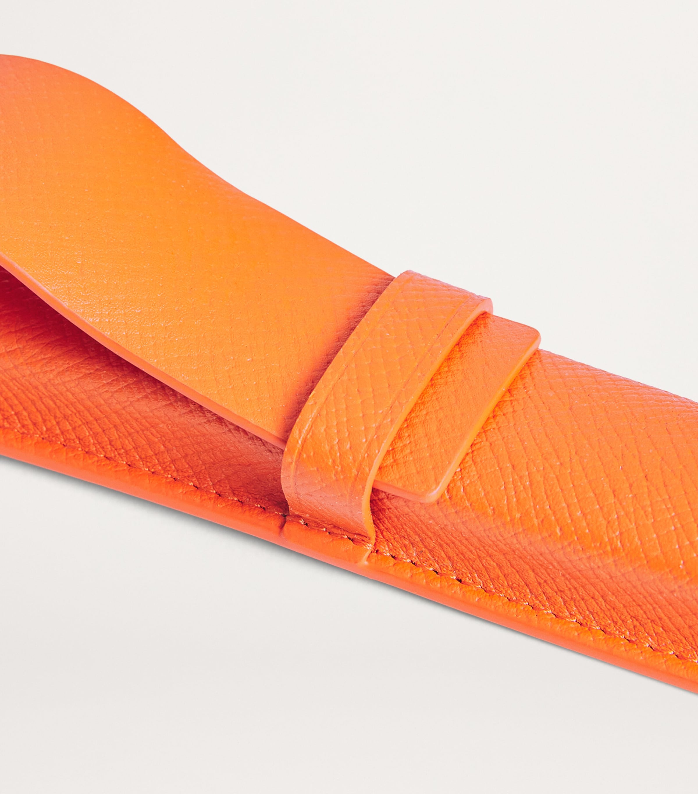Leather Pen Sleeve ORANGE Image 6