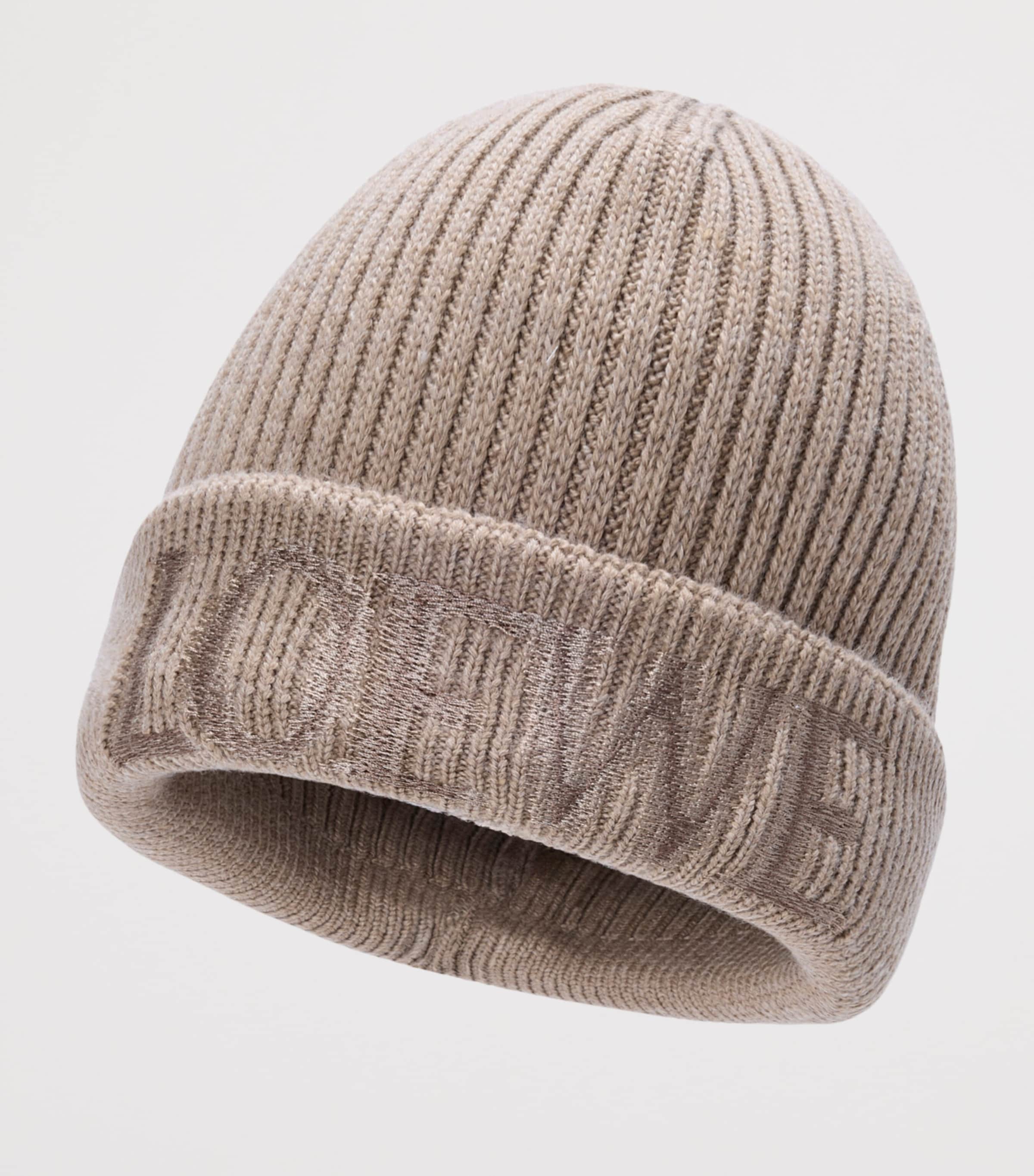 Wool Logo Beanie DARK BEIGE Image 2