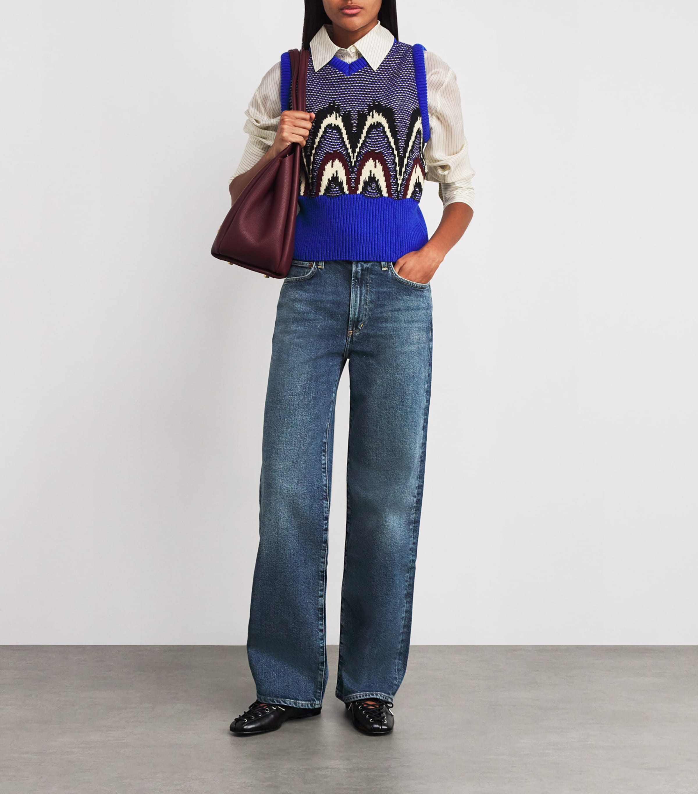 Harper Mid-Rise Straight Jeans ENR Image 2