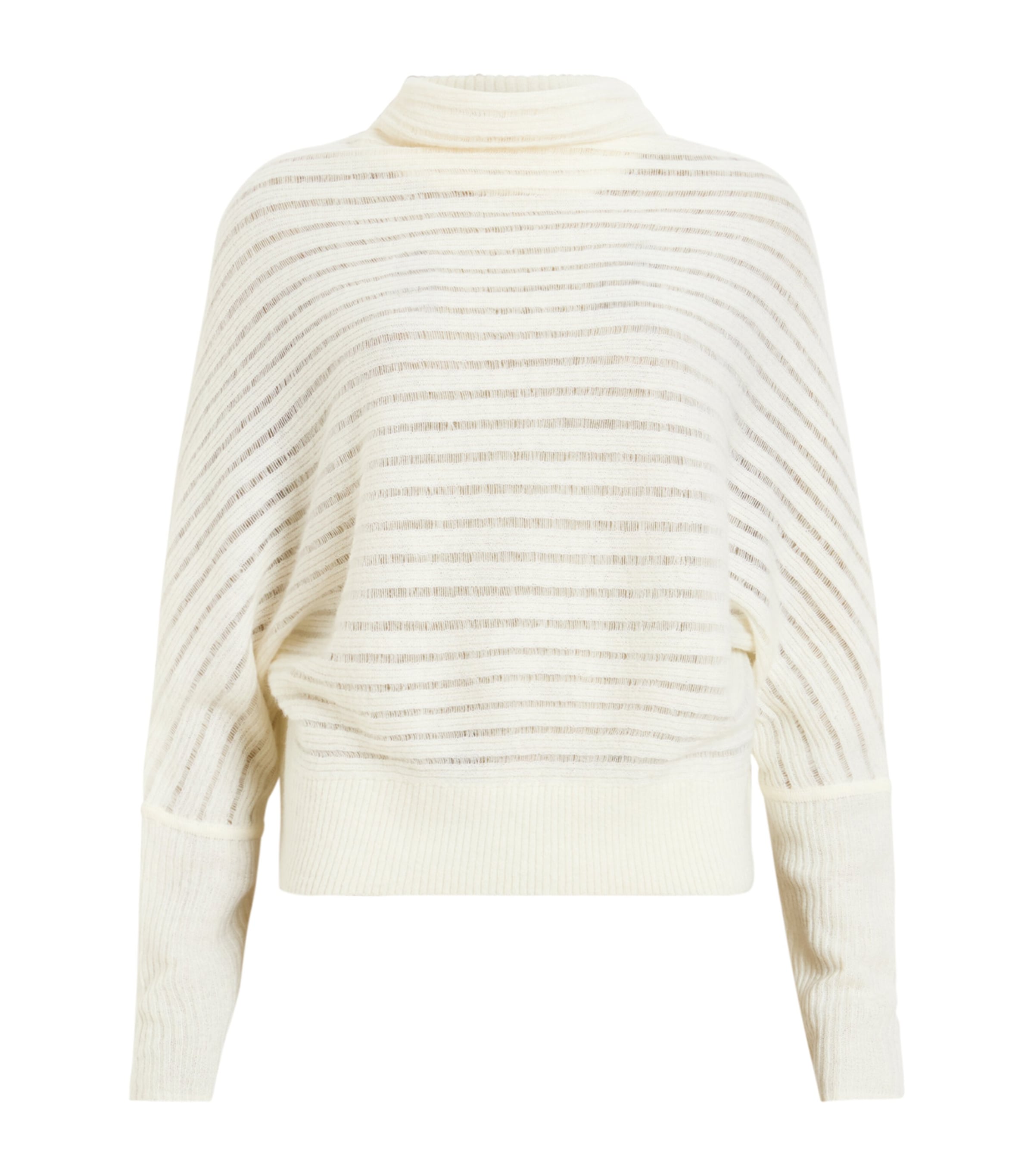 Allsaints Wool-blend Ridley Sweater In White