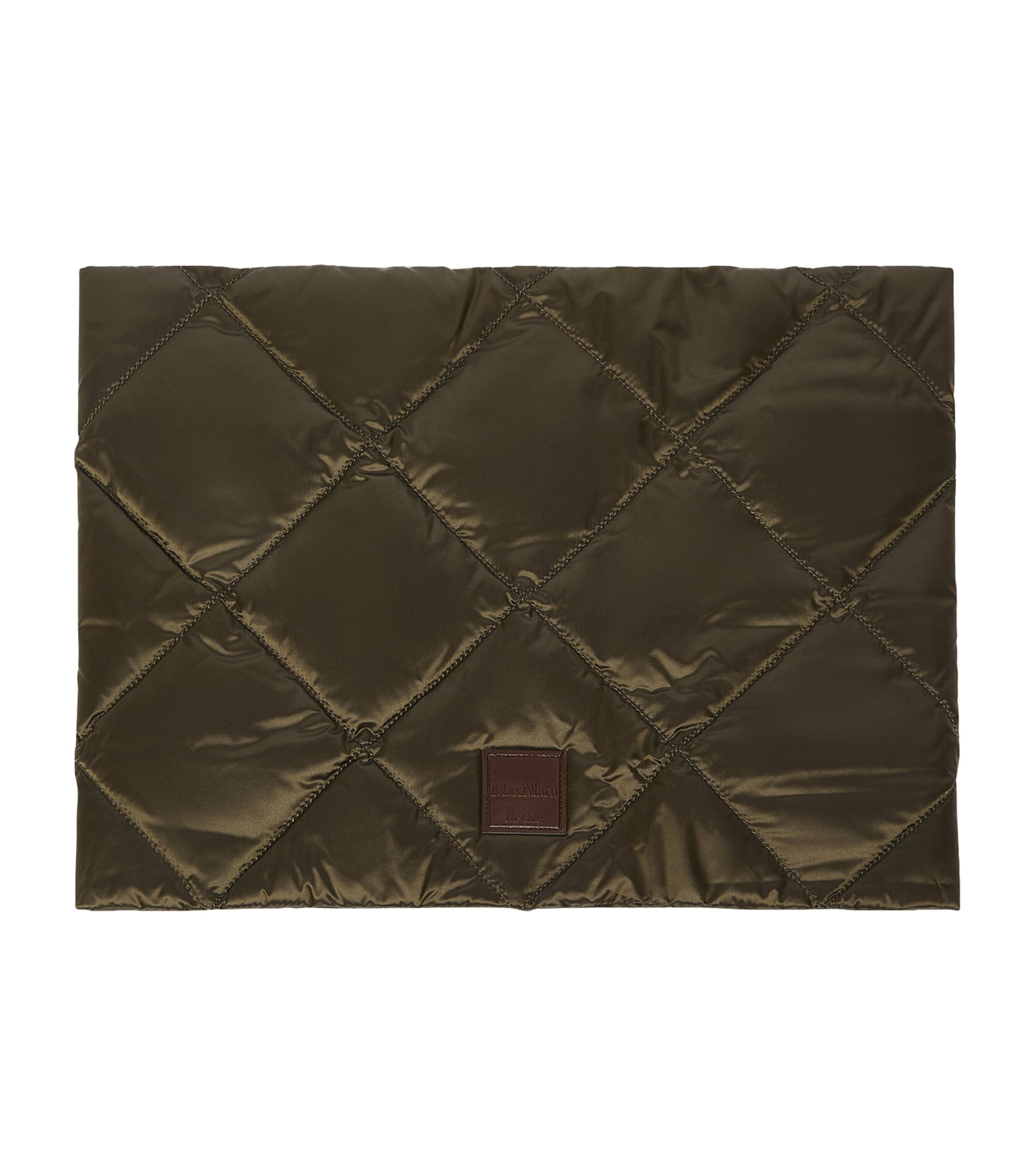 Water-Repellent Canvas Padded Collar DARK GREEN Image 3