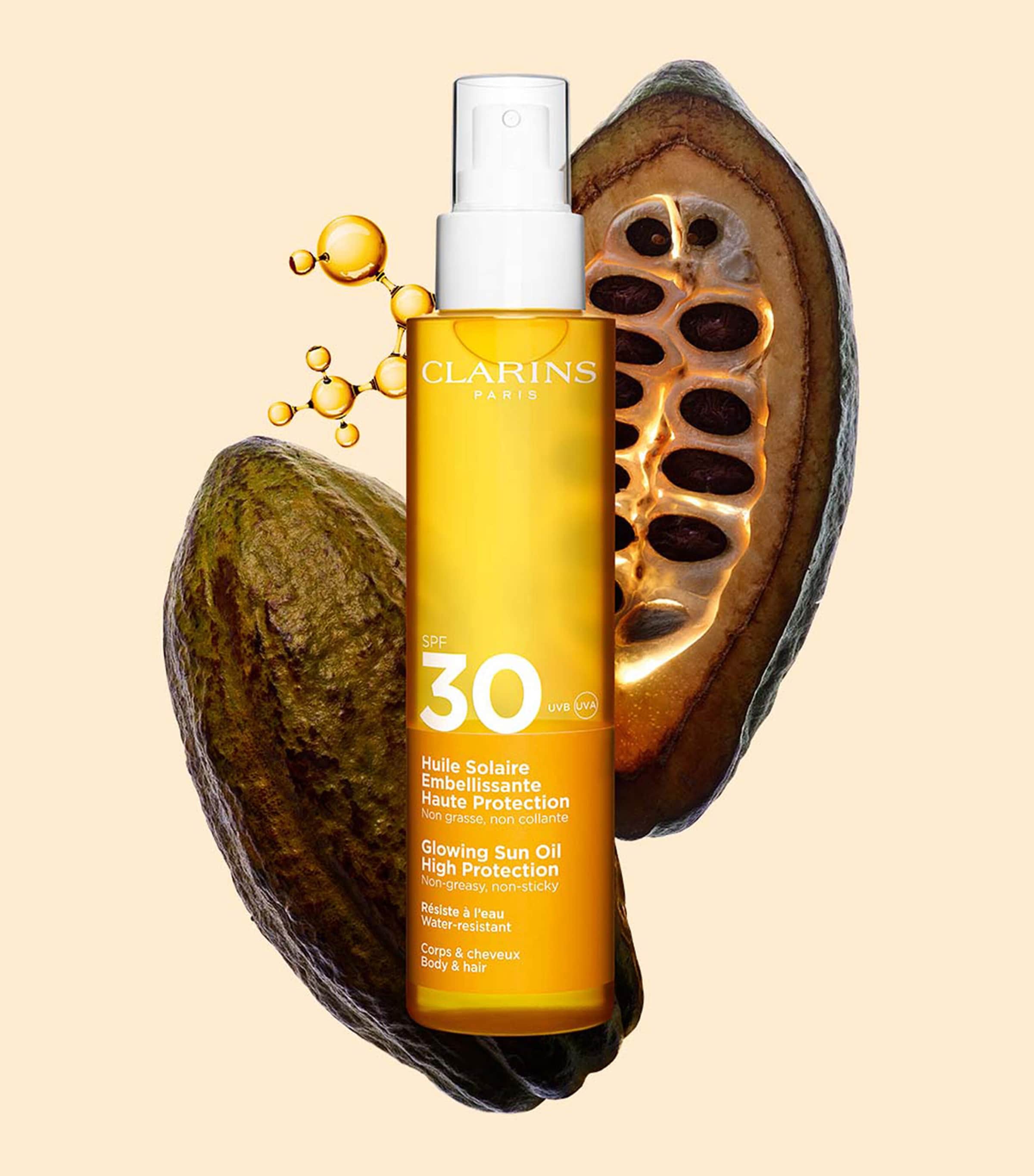 Clarins Glowing Sun Oil High Protection SPF 30 (150ml) Image 2
