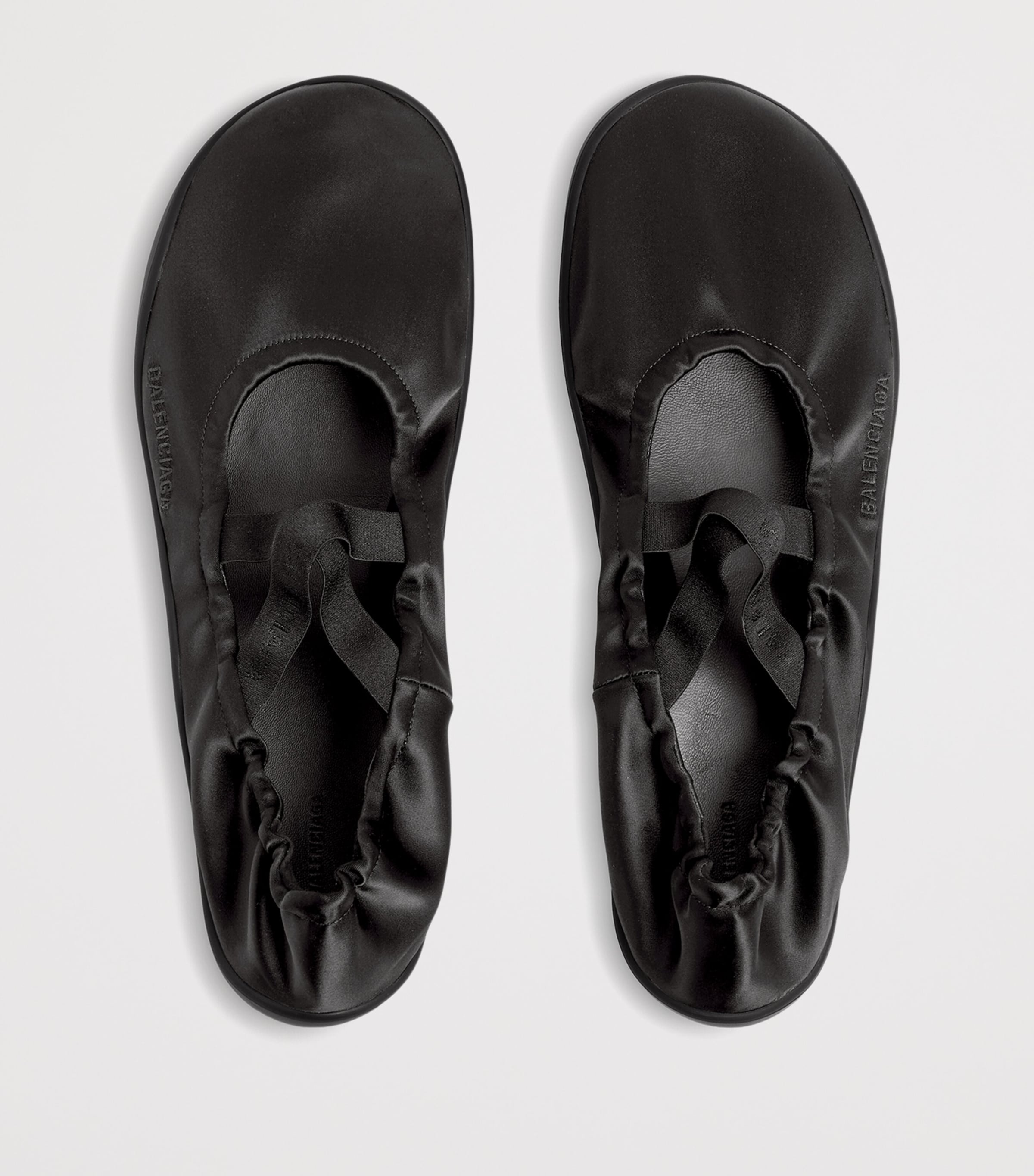 Balenciaga Satin Shibuya Elasticated Ballet Flats Image 6